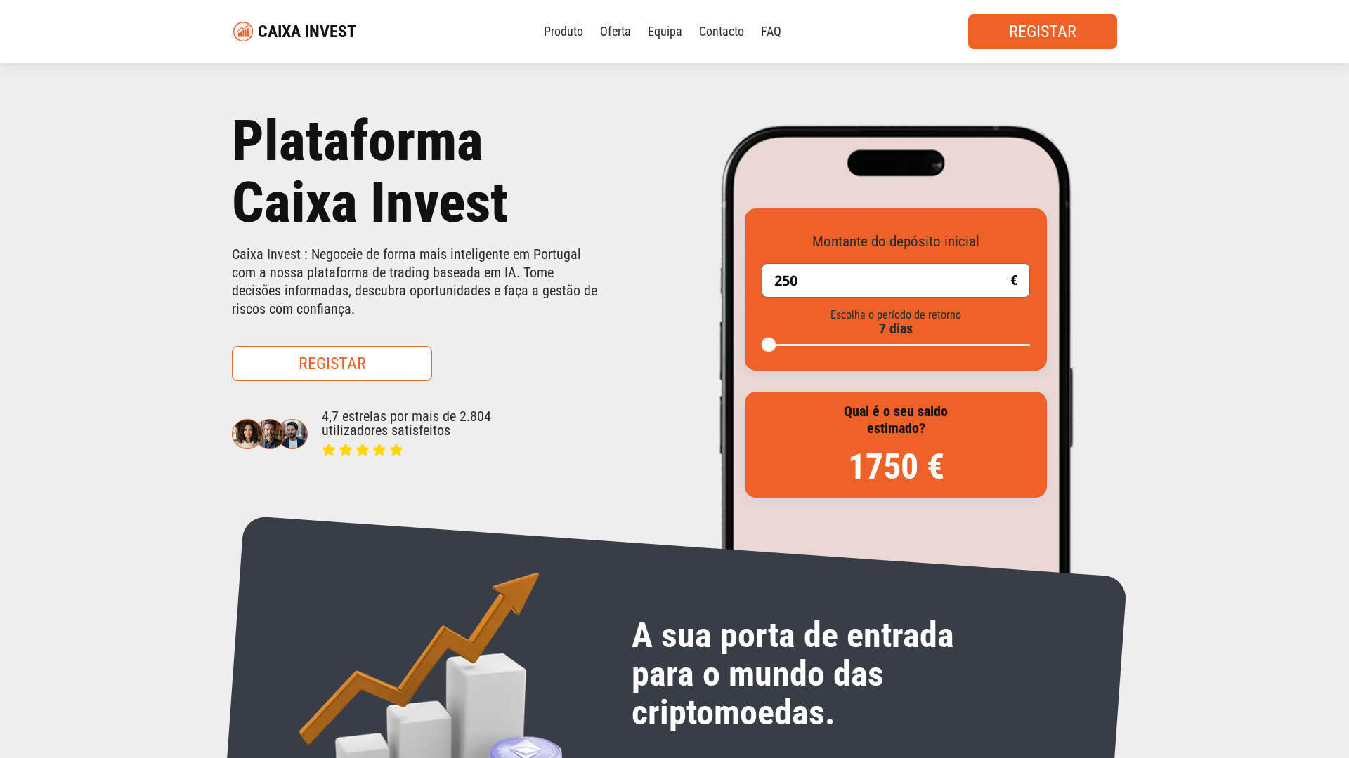 Screenshot of caixainvestai.com