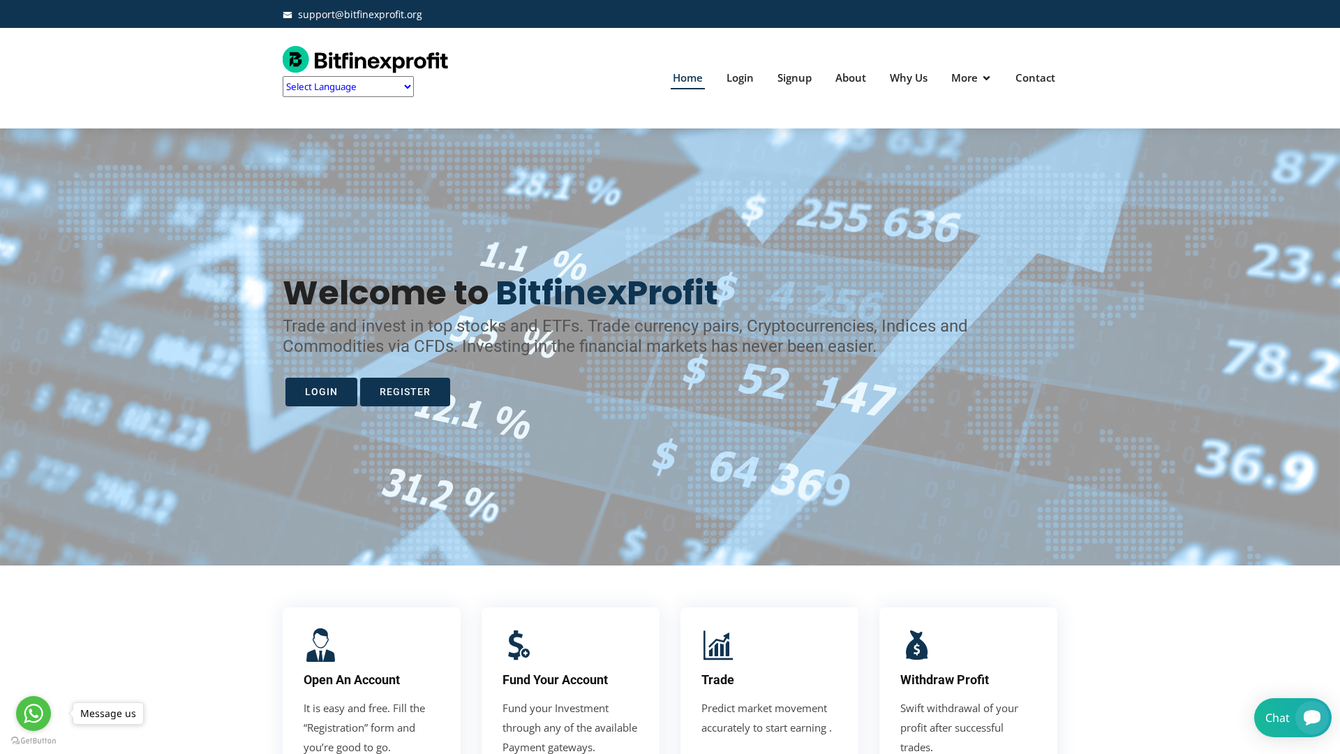 Screenshot of bitfinexprofit.org