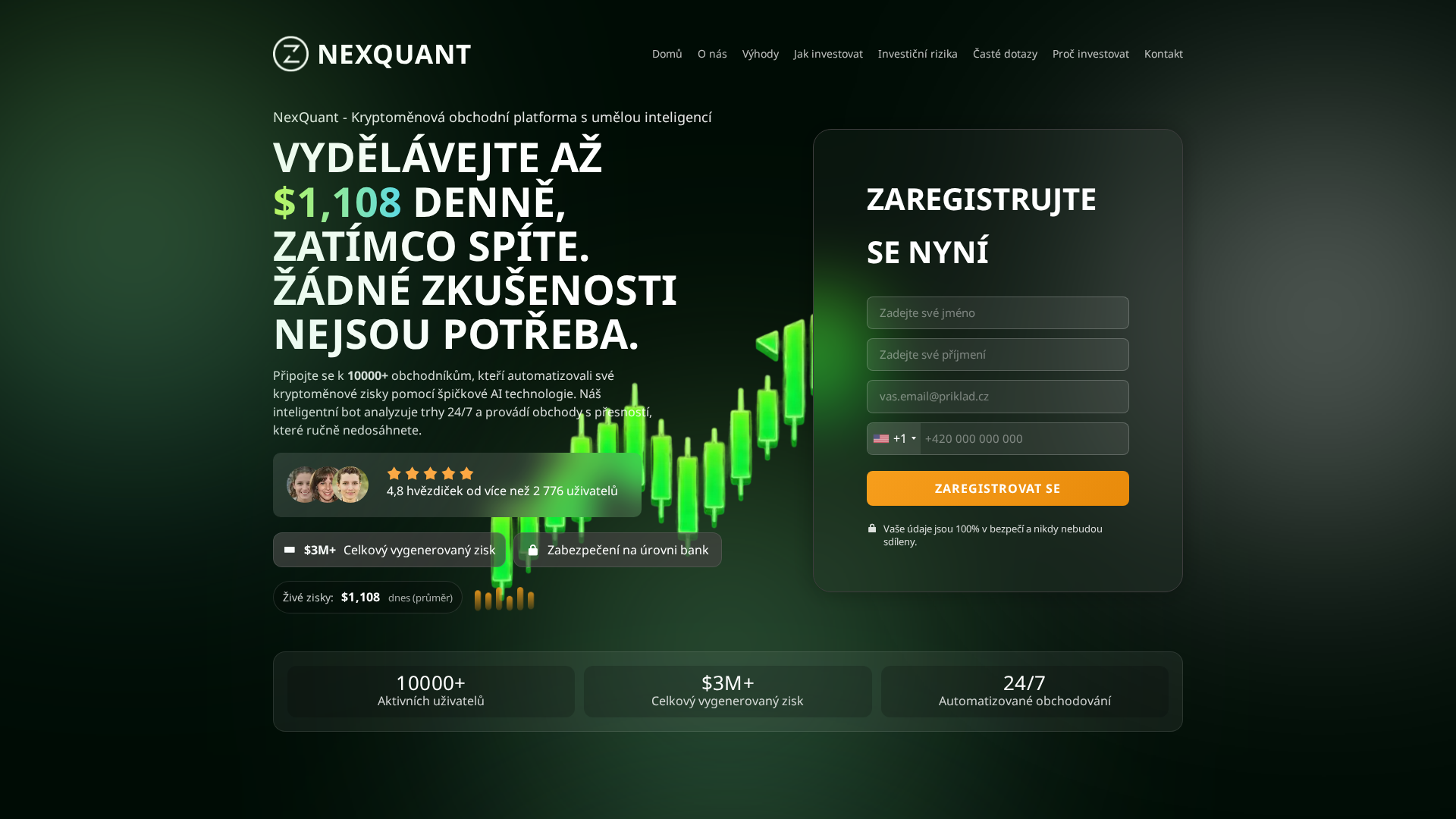 Screenshot of nexquanttrade.com