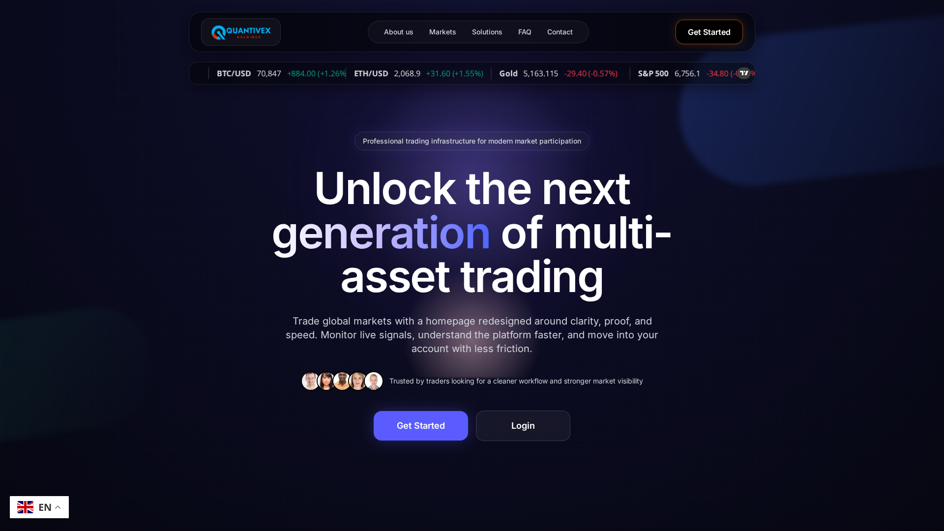 Screenshot of quantivexholdings.com