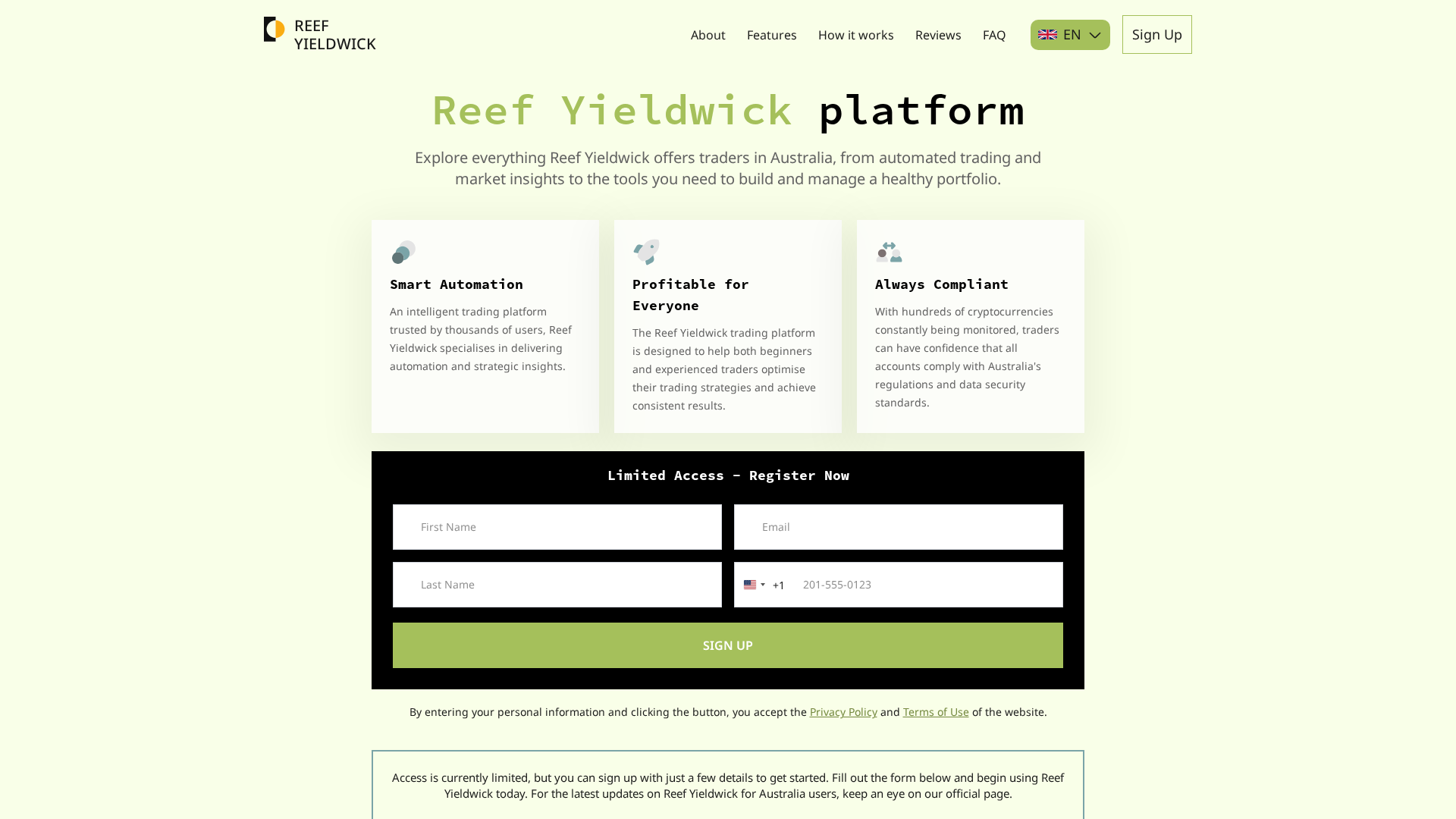 Screenshot of reef-yieldwick.com