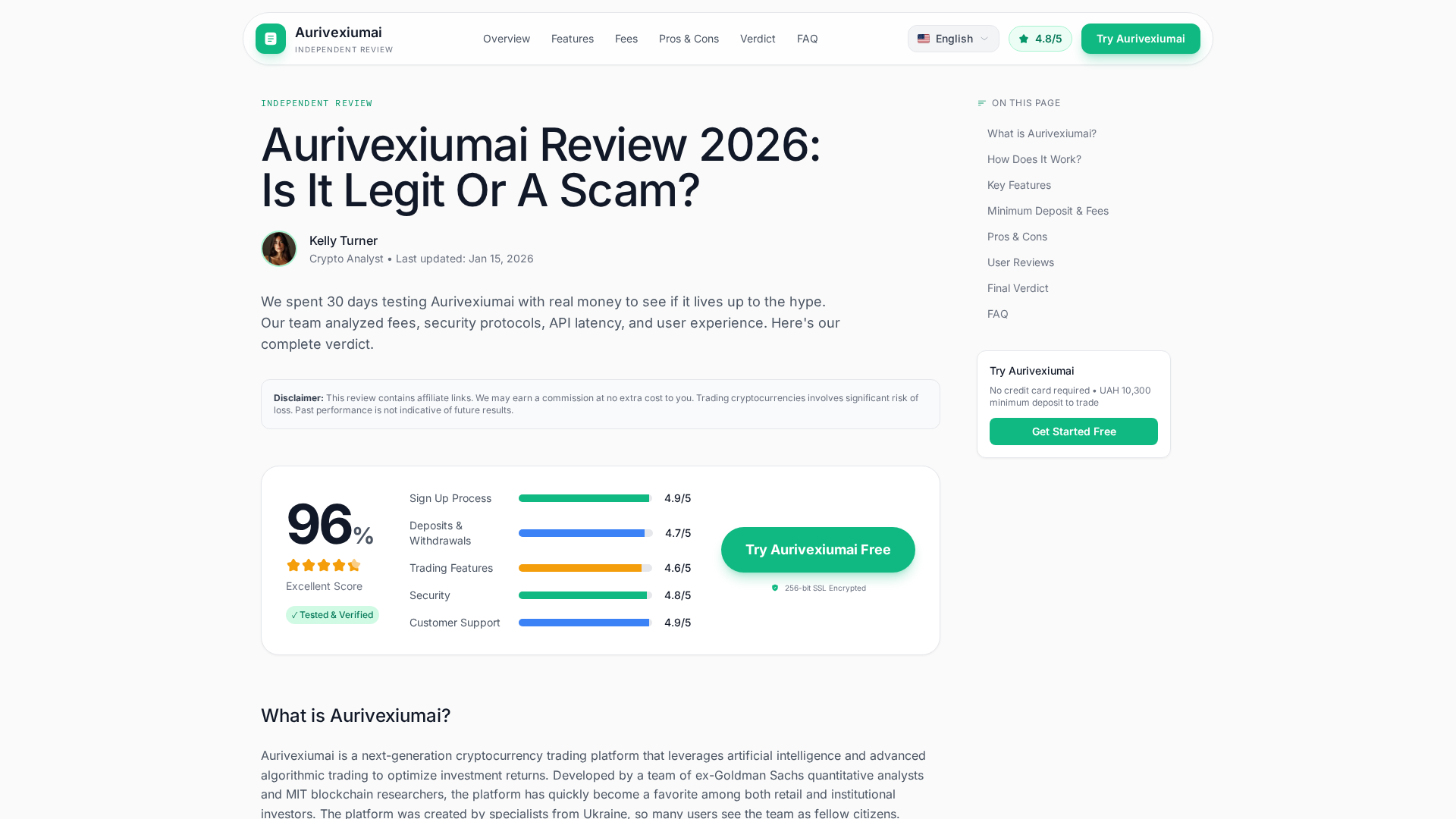 Screenshot of aurivexiumai-review.top