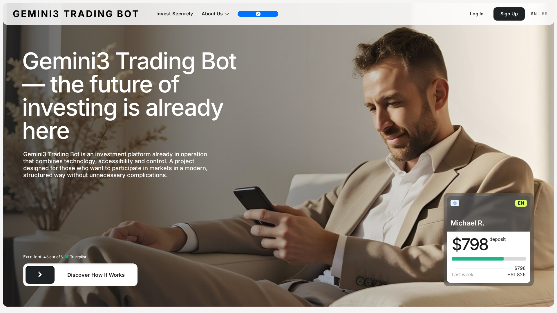 Screenshot of gemini-trading-bot.pro