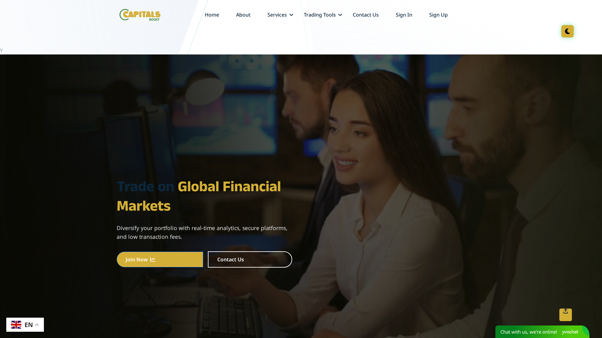 Screenshot of capitalsboosts.com