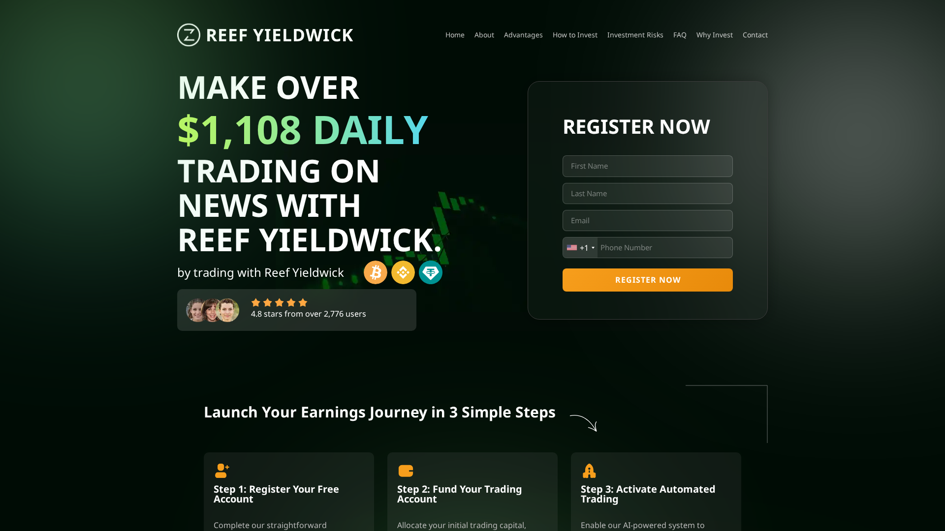 Screenshot of reefyieldwick.com