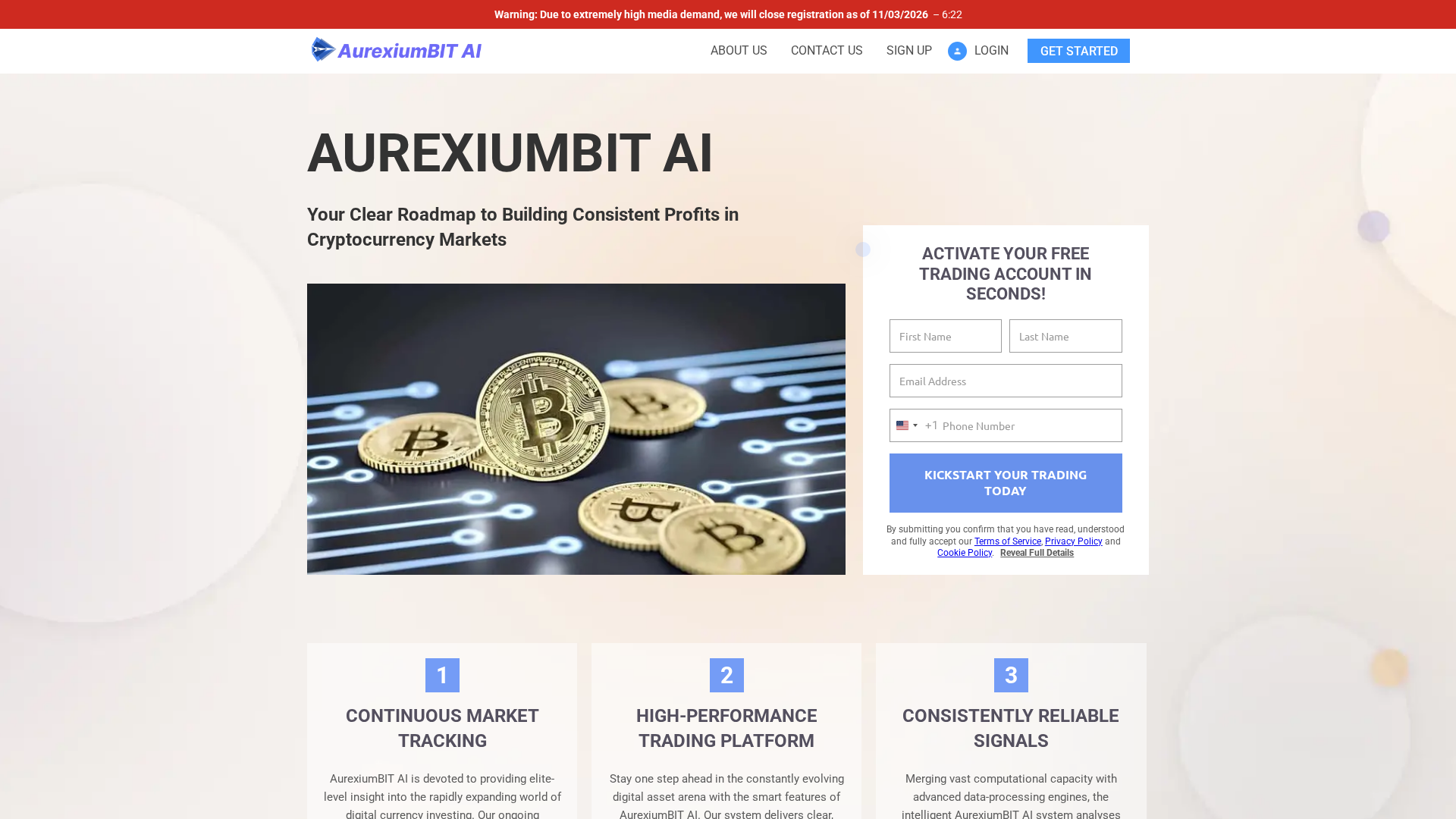 Screenshot of aurexium-ai.com