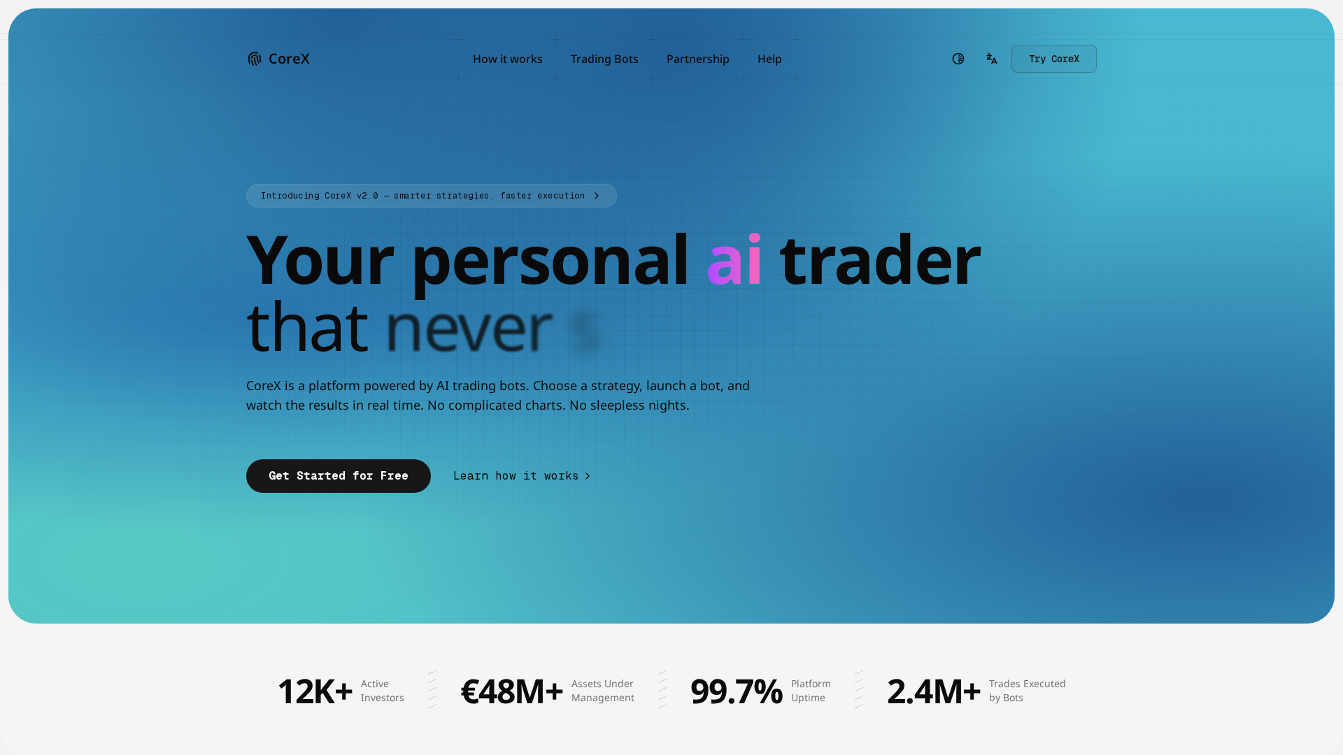 Screenshot of corexpro.ai