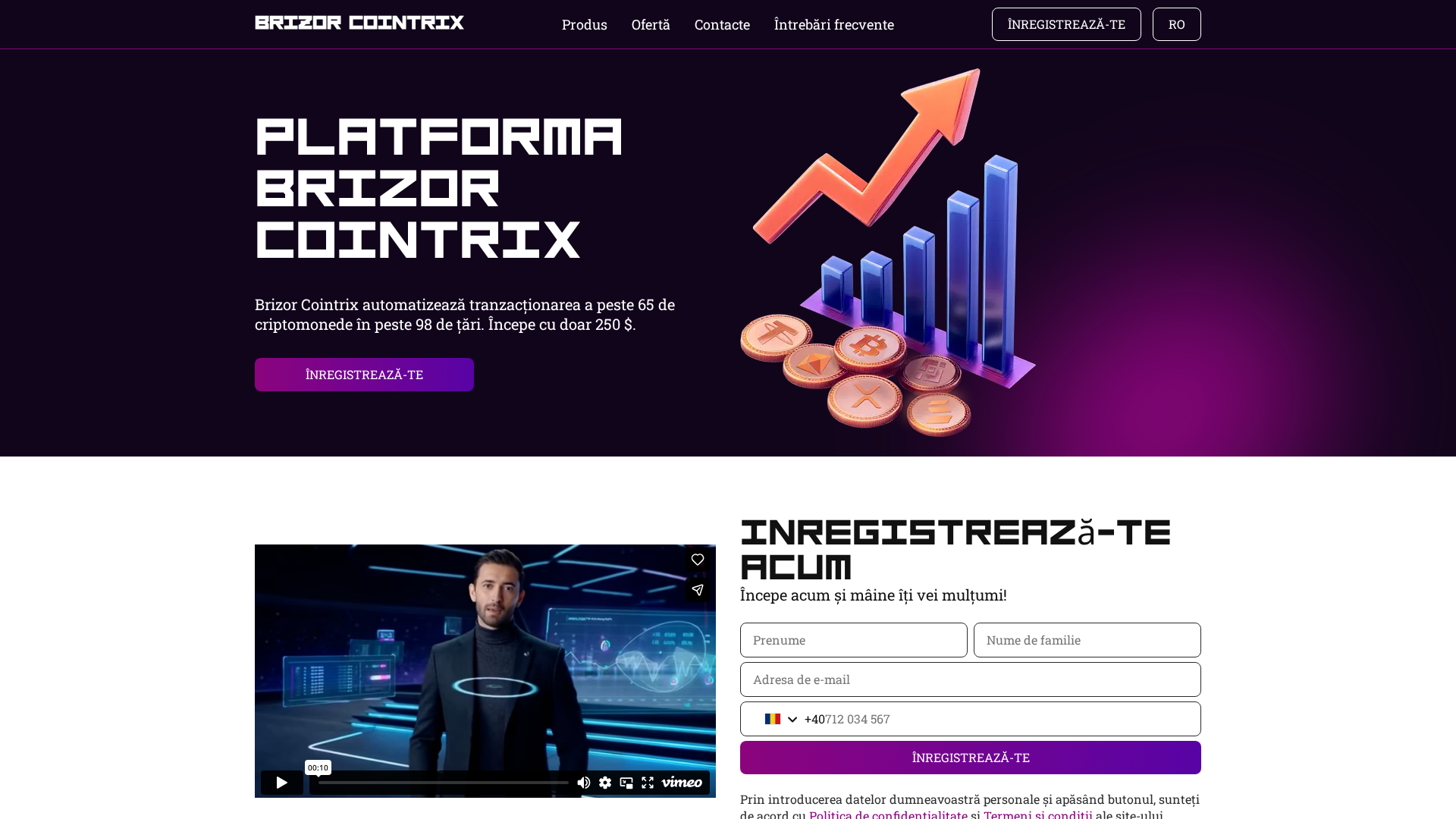 Screenshot of brizor-cointrix.com