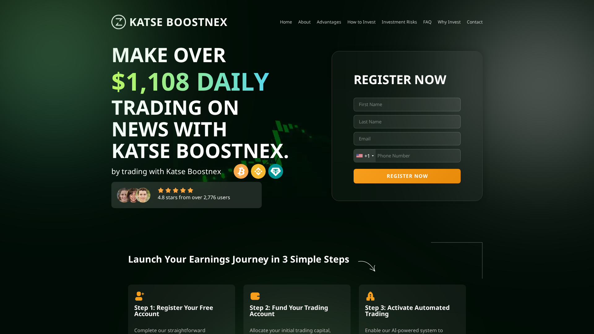 Screenshot of katseboostnex-invest.com
