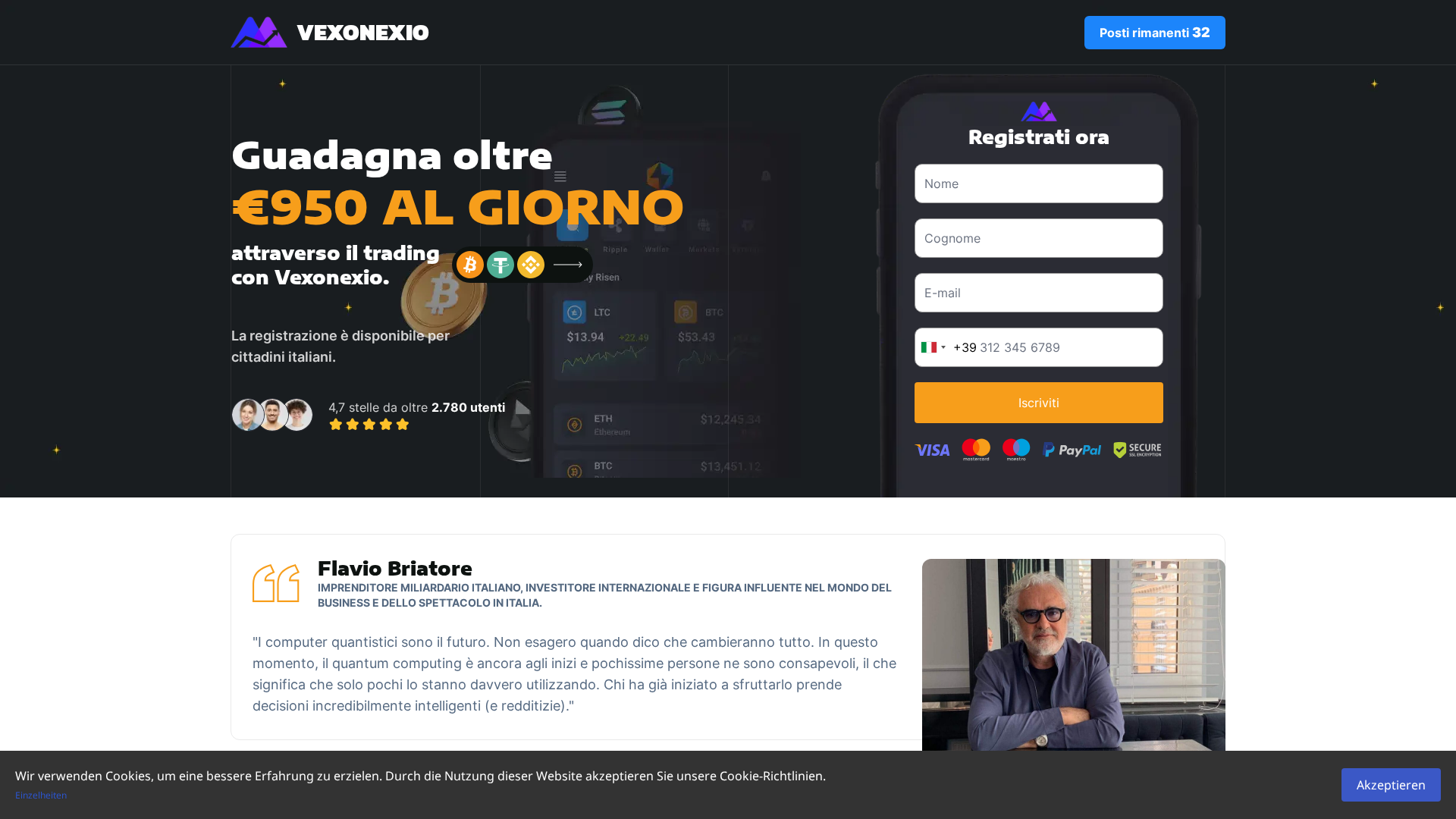 Screenshot of vexonexio.net