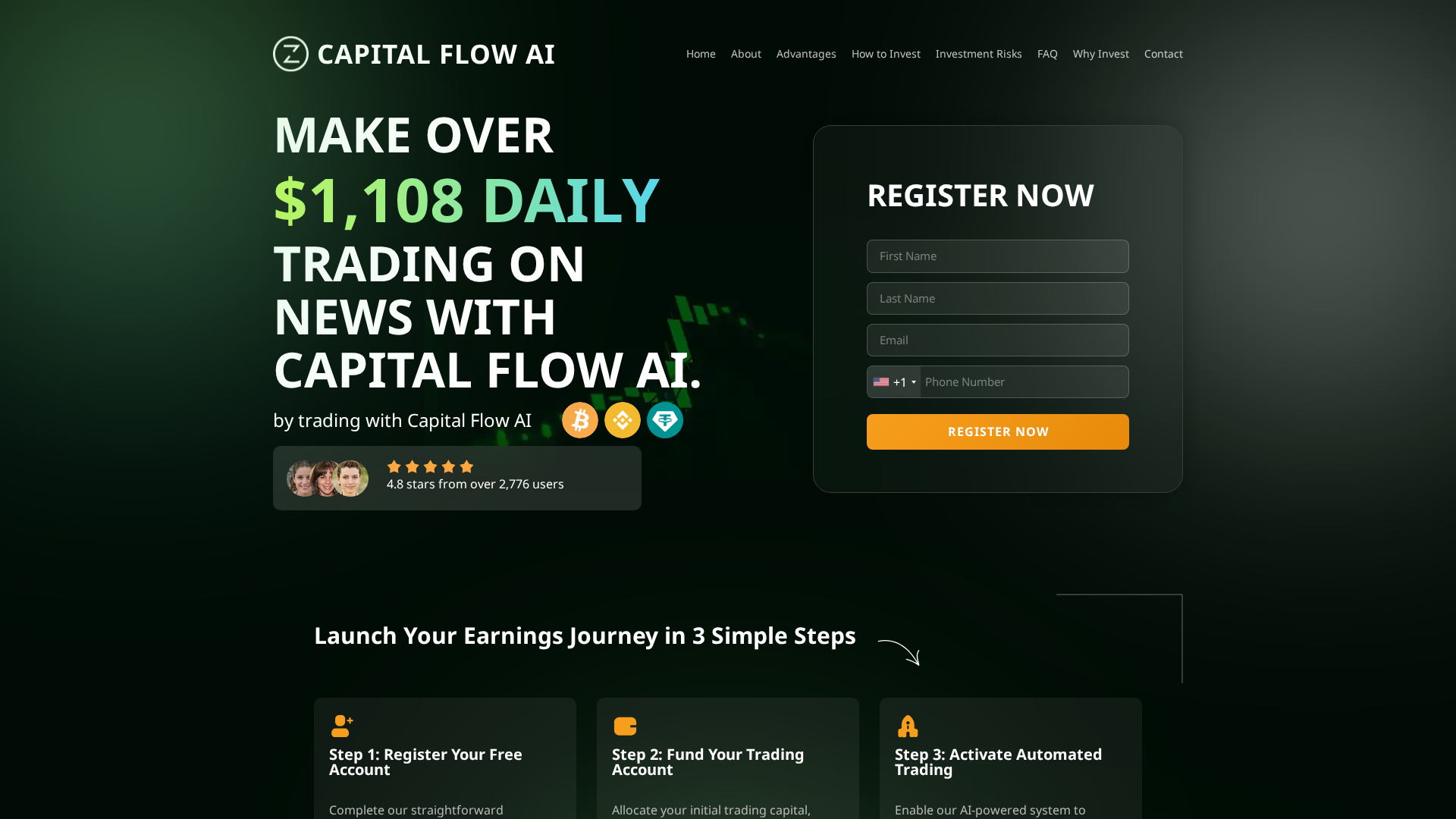 Screenshot of capitalflowai-official.com