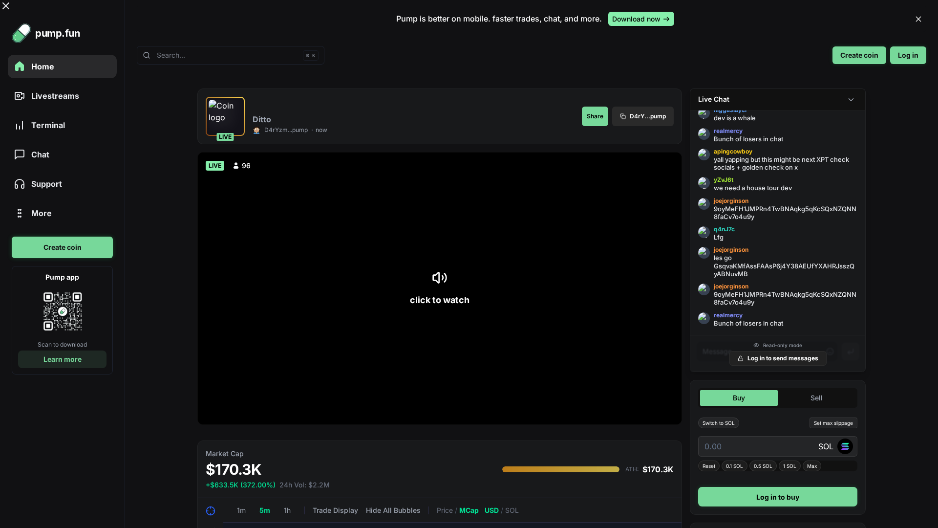 Screenshot of livestreamingchat.fun