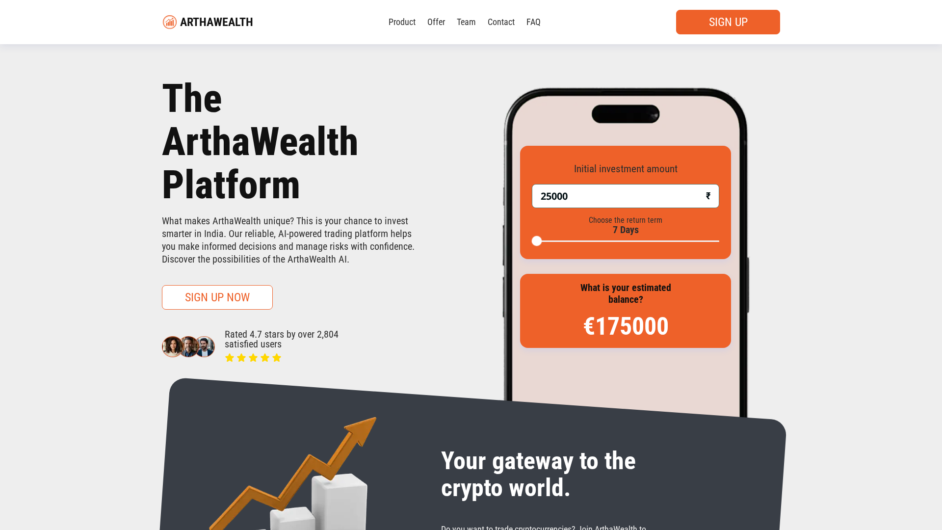 Screenshot of artha-wealth.net