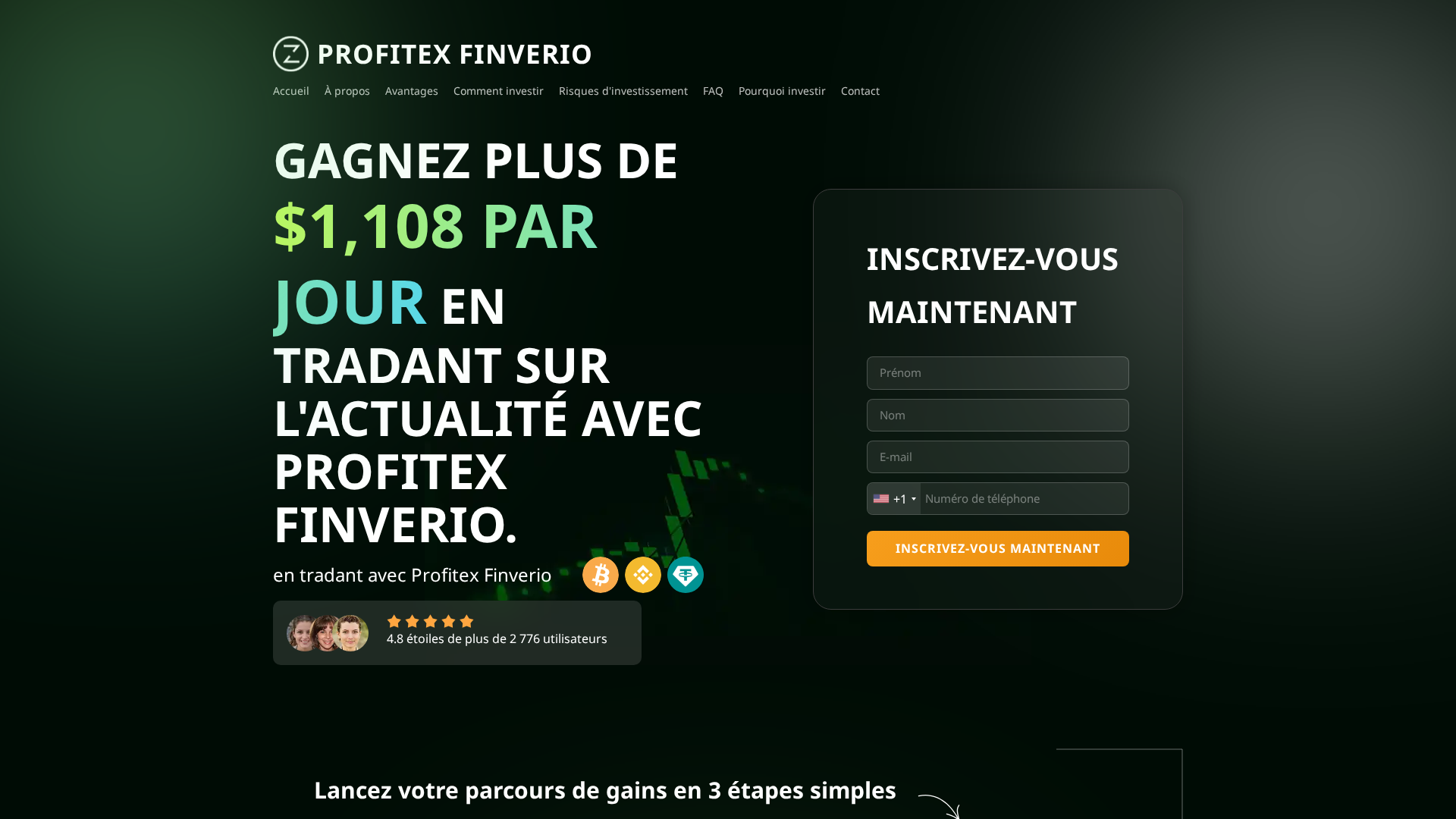 Screenshot of profitexfinverio-official.com