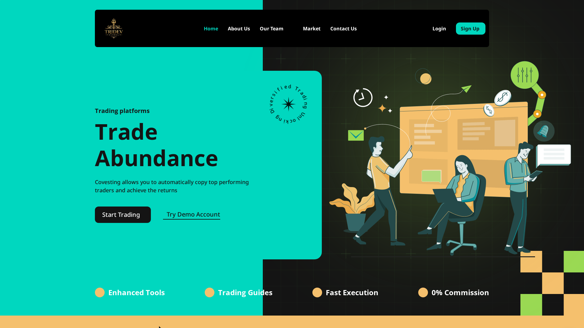 Screenshot of tridevglobalfx.com