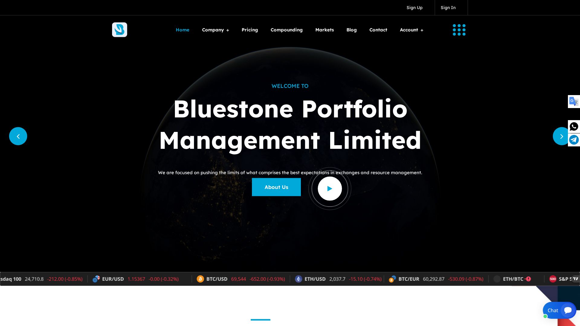 Screenshot of bluestoneportfoliosltd.com