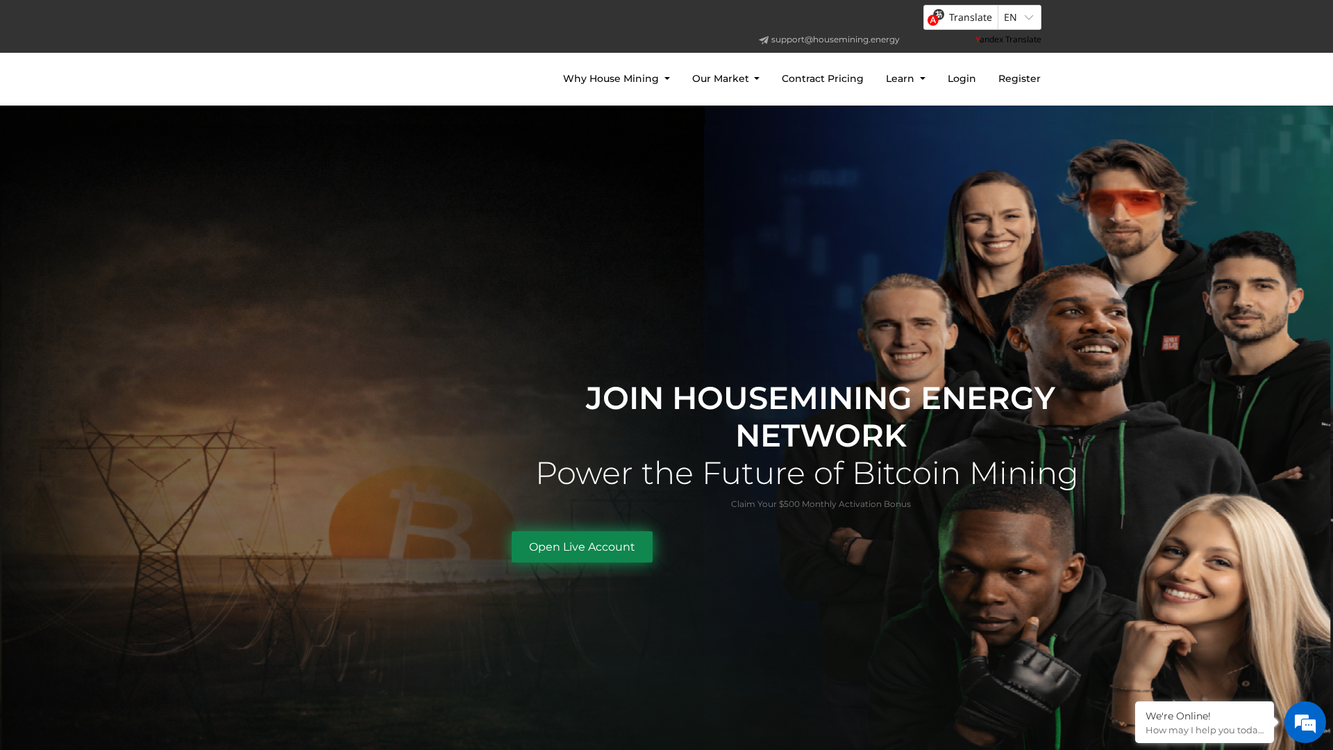 Screenshot of housemining.energy