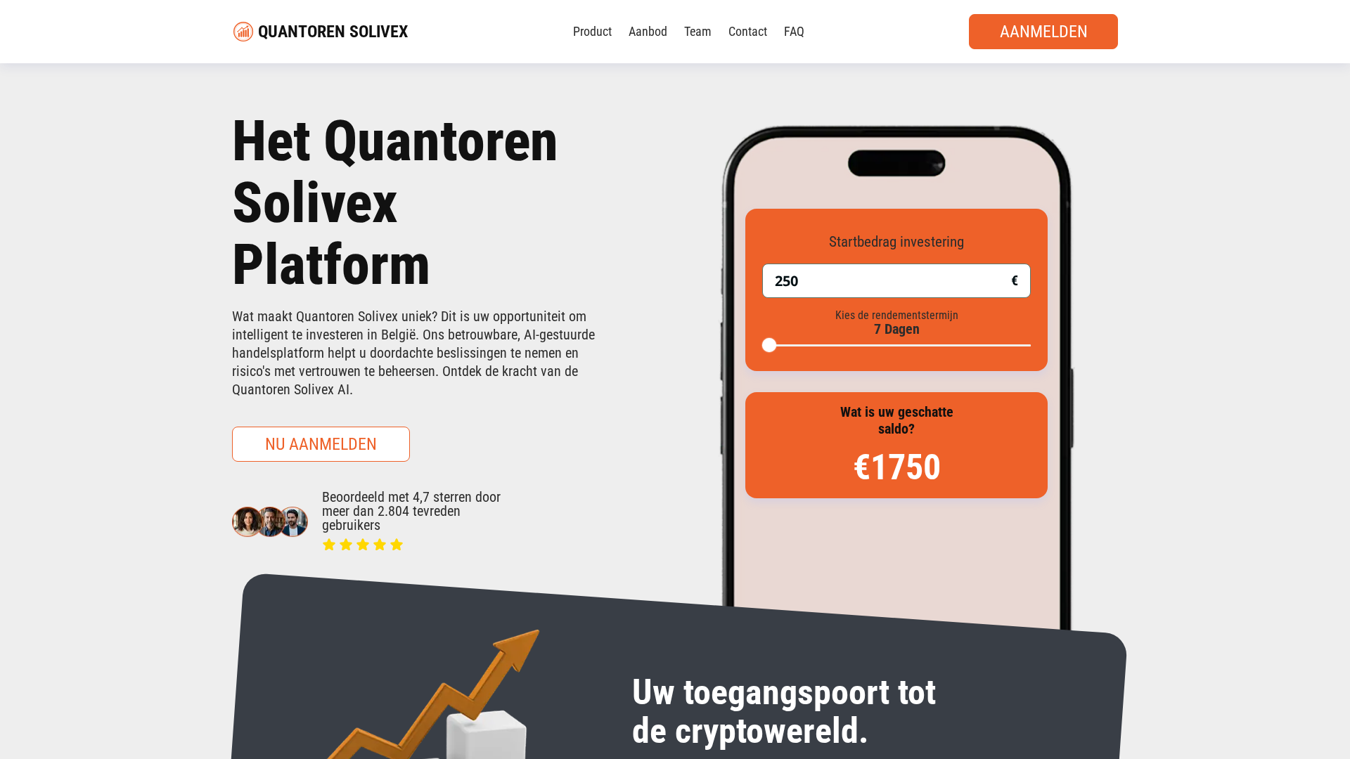 Screenshot of quantorensolivex-be.com