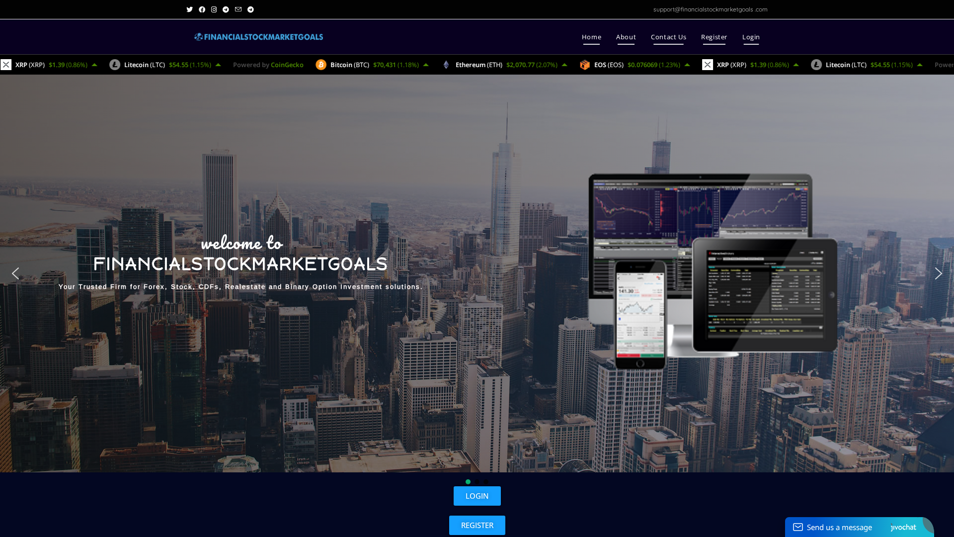 Screenshot of pinnaclesmarkets.com