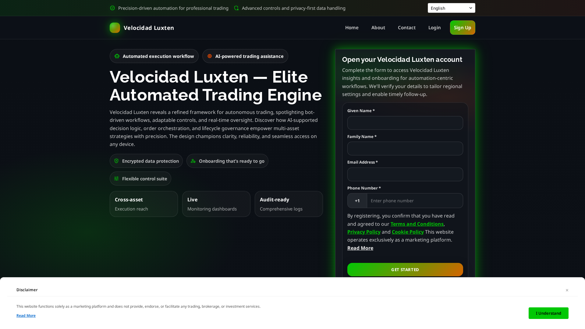 Screenshot of velocidad-luxten.pro