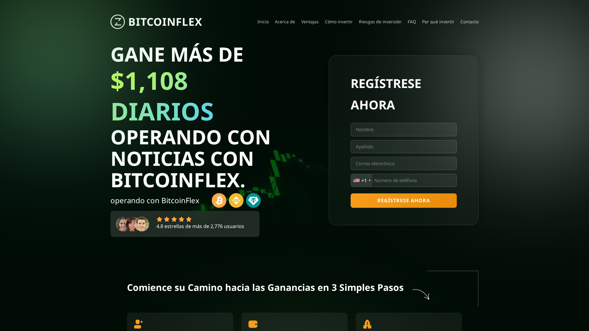 Screenshot of bitcoinflex-official.com