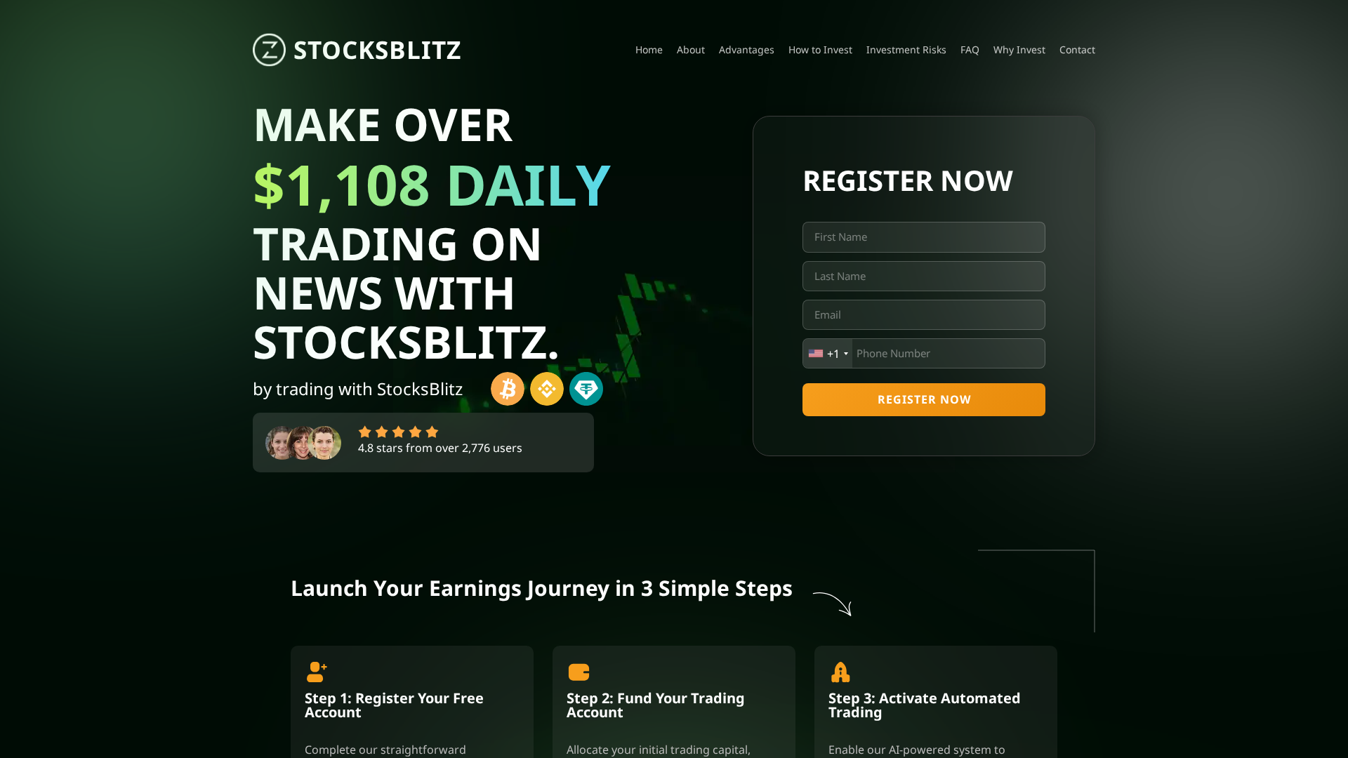 Screenshot of stocksblitz-official.com
