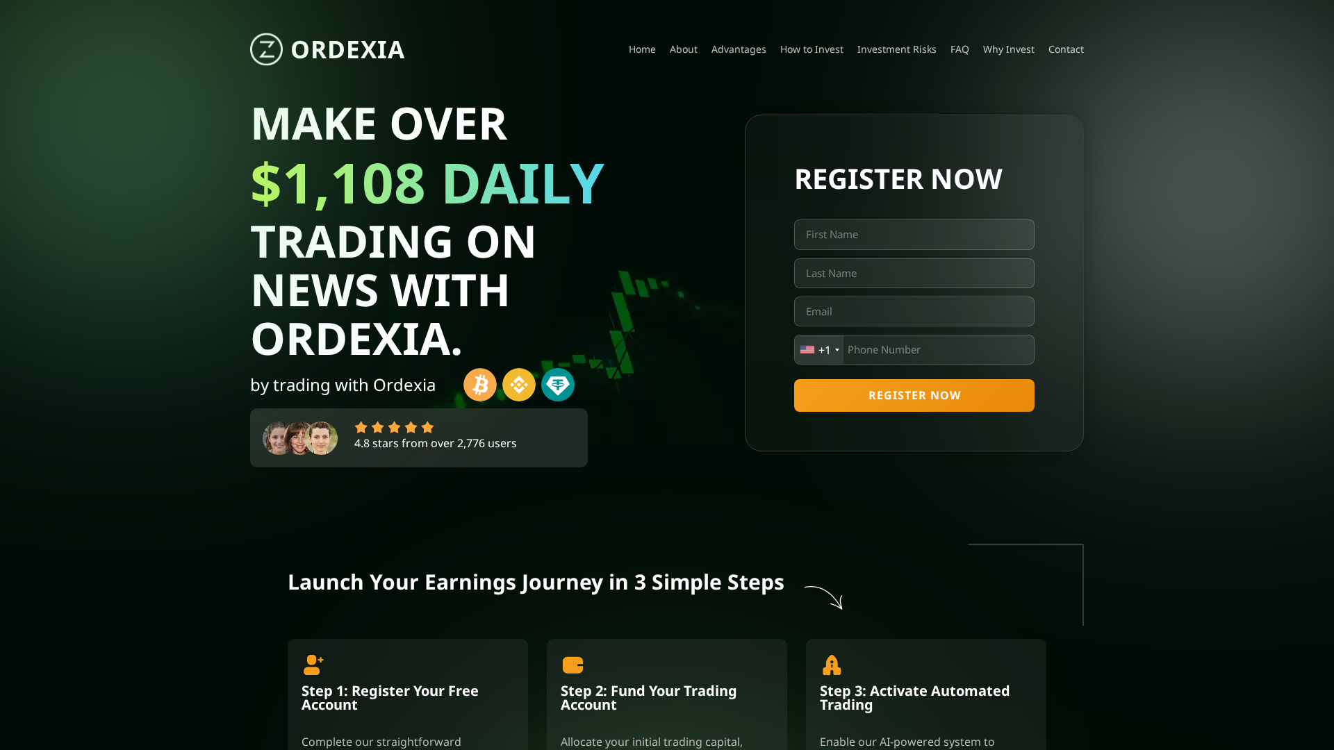 Screenshot of ordexia-official.com