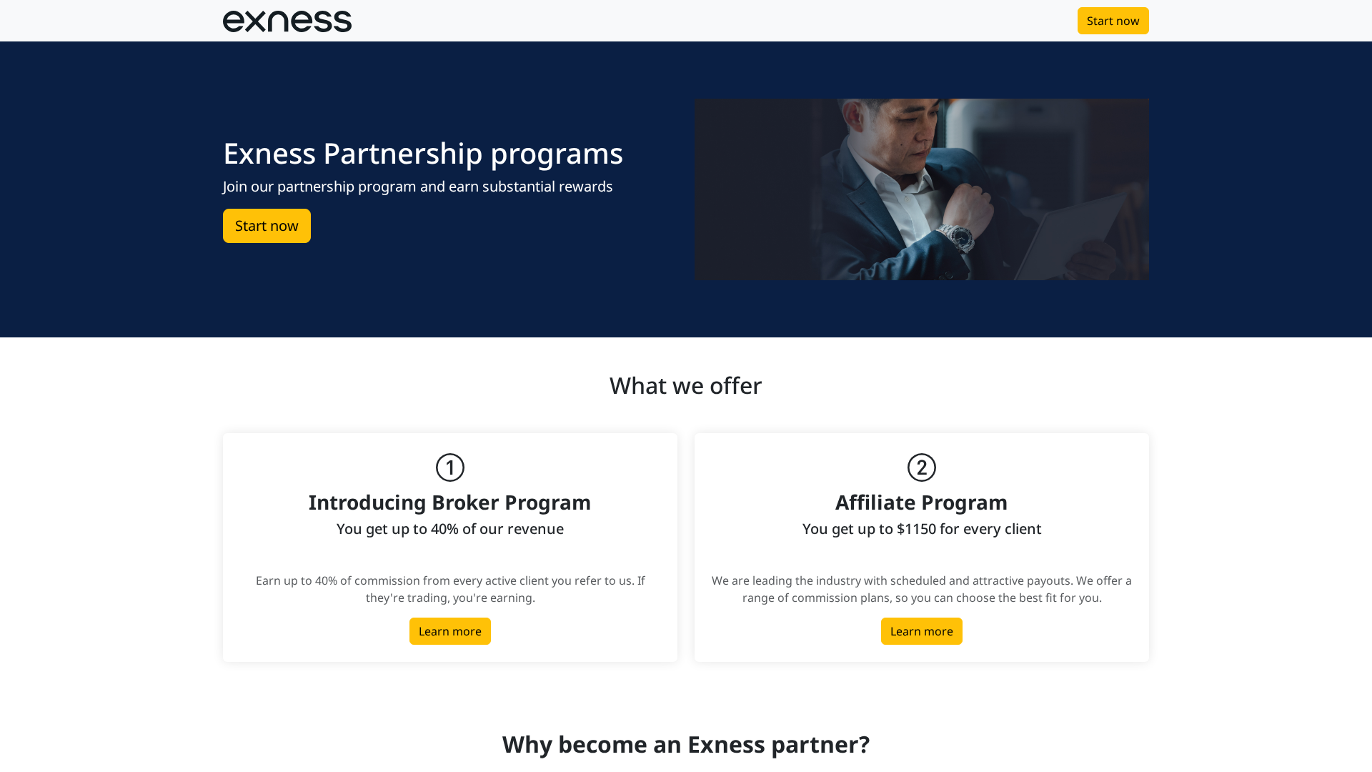 Screenshot of exnessaa.com