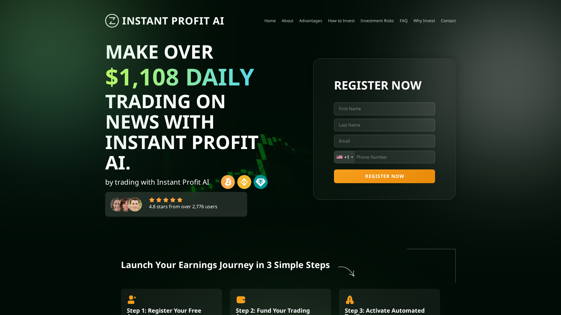 Screenshot of instantprofitai-official.com