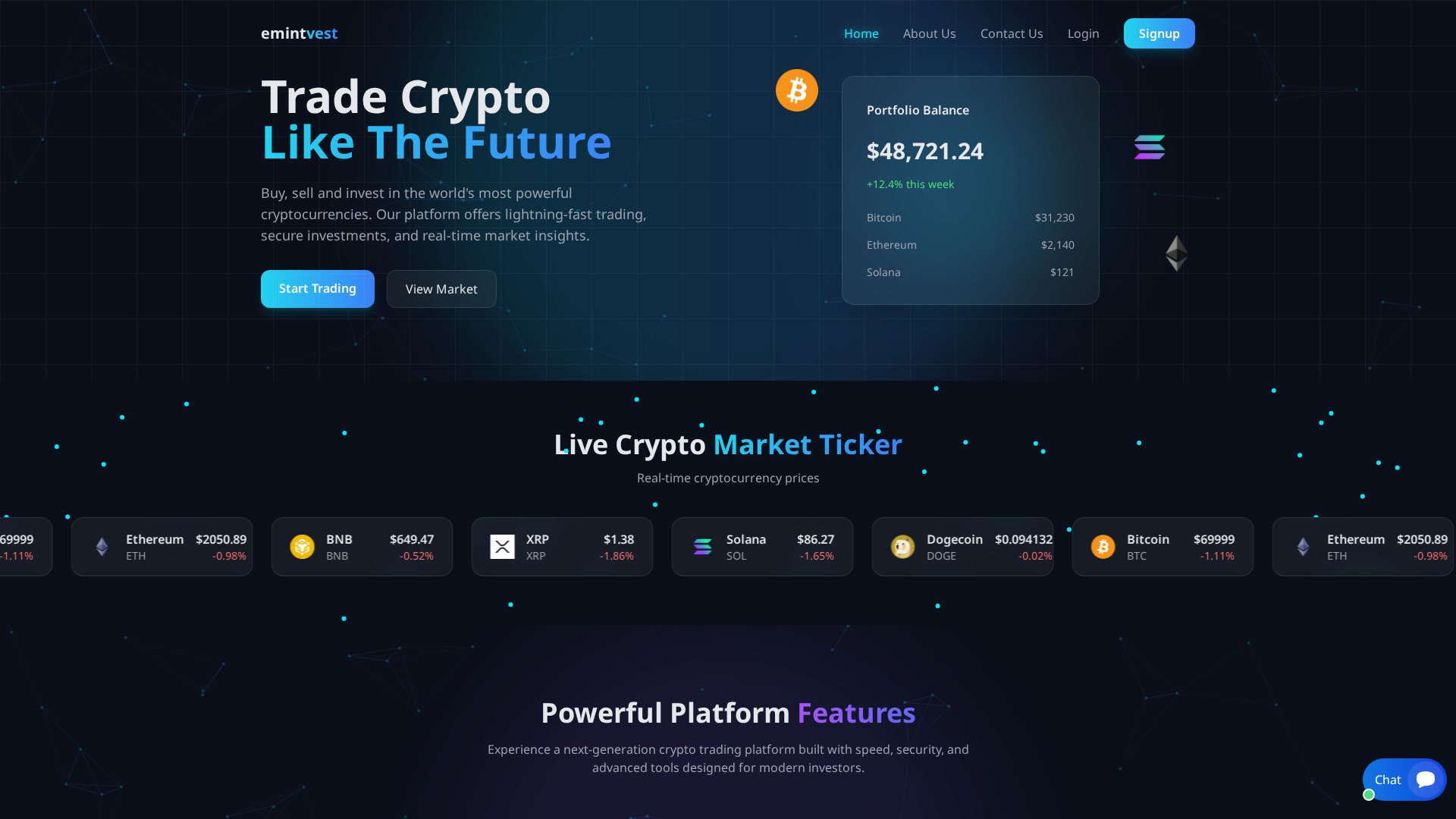 Screenshot of emintvest.com