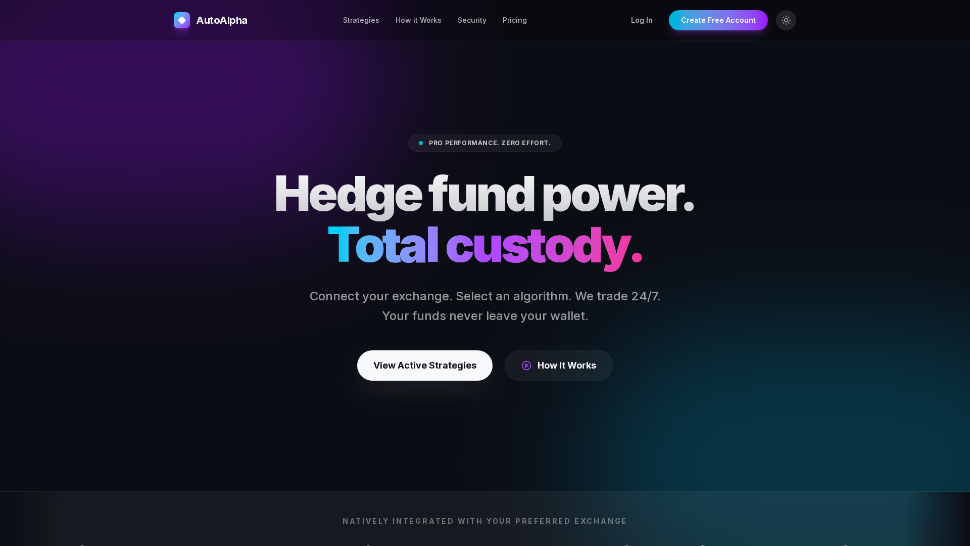 Screenshot of autoalpha.trade