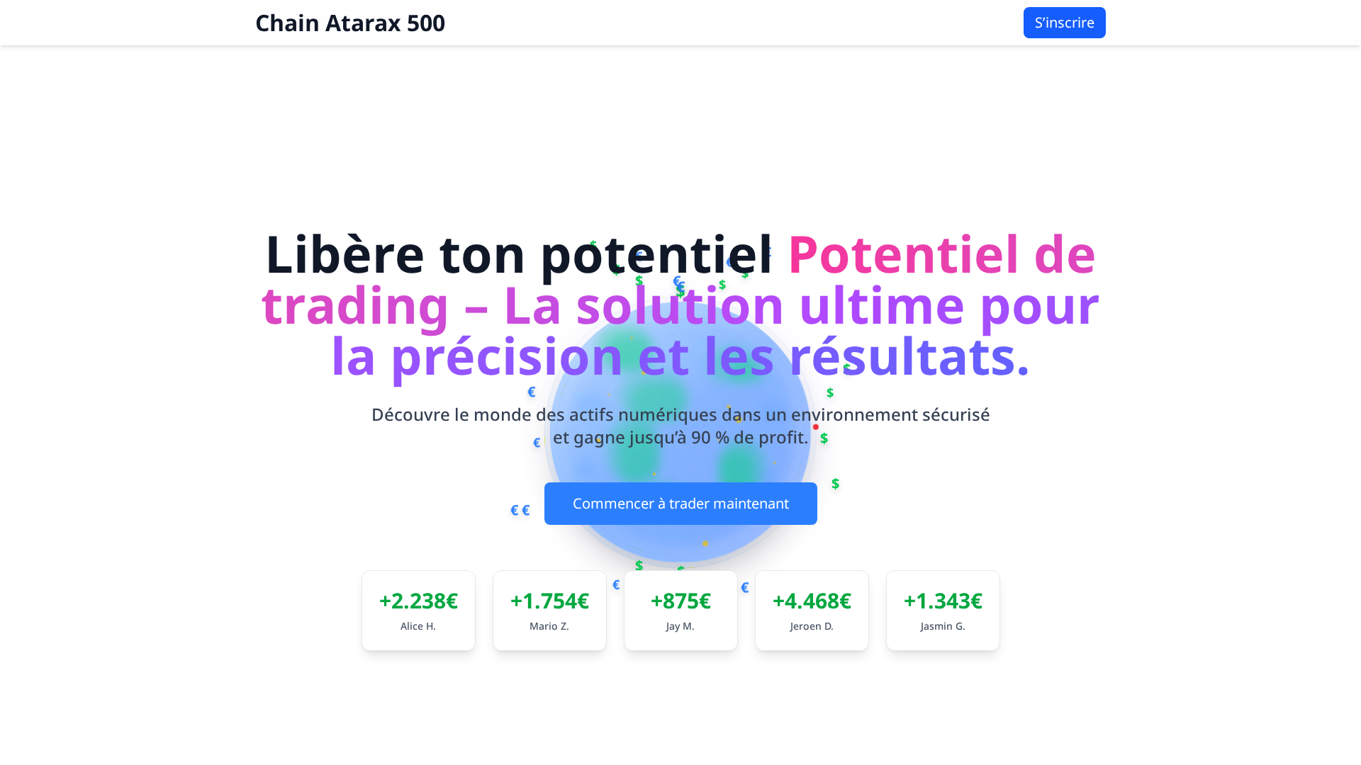 Screenshot of chainatarax500.net