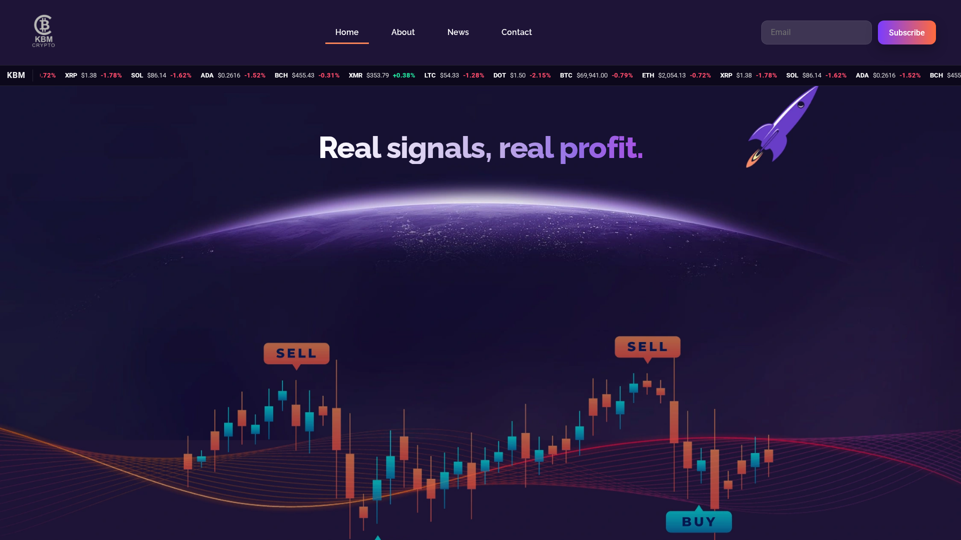 Screenshot of kbm-crypto.com