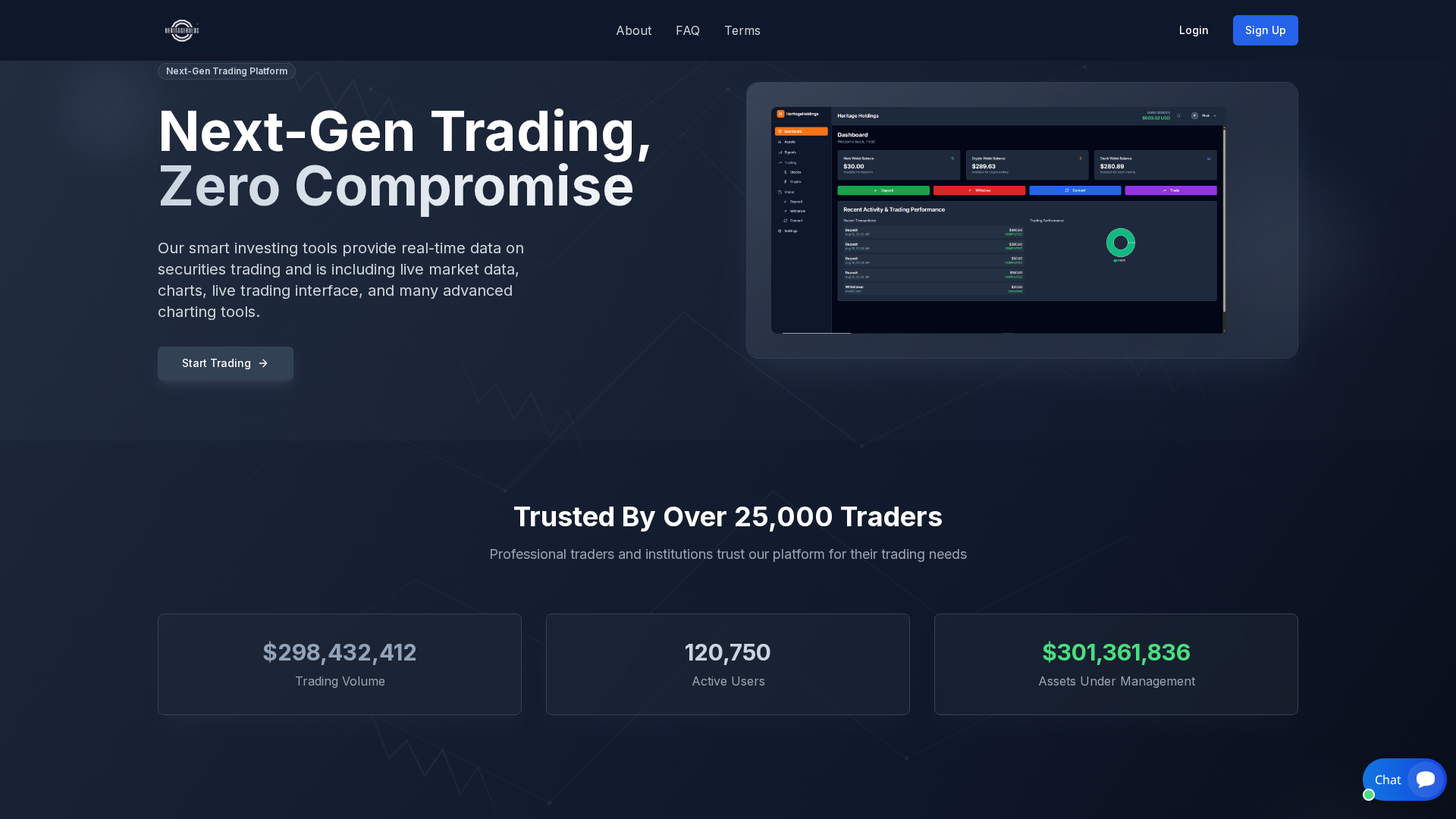 Screenshot of heritageholds.org
