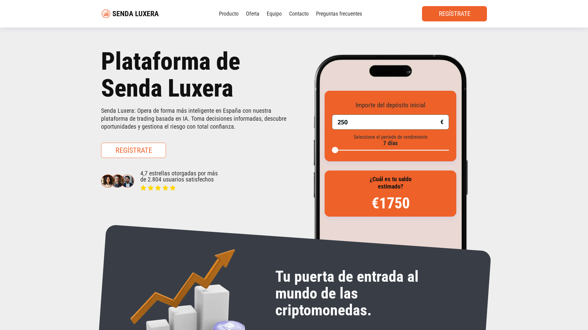 Screenshot of senda-luxerai.com