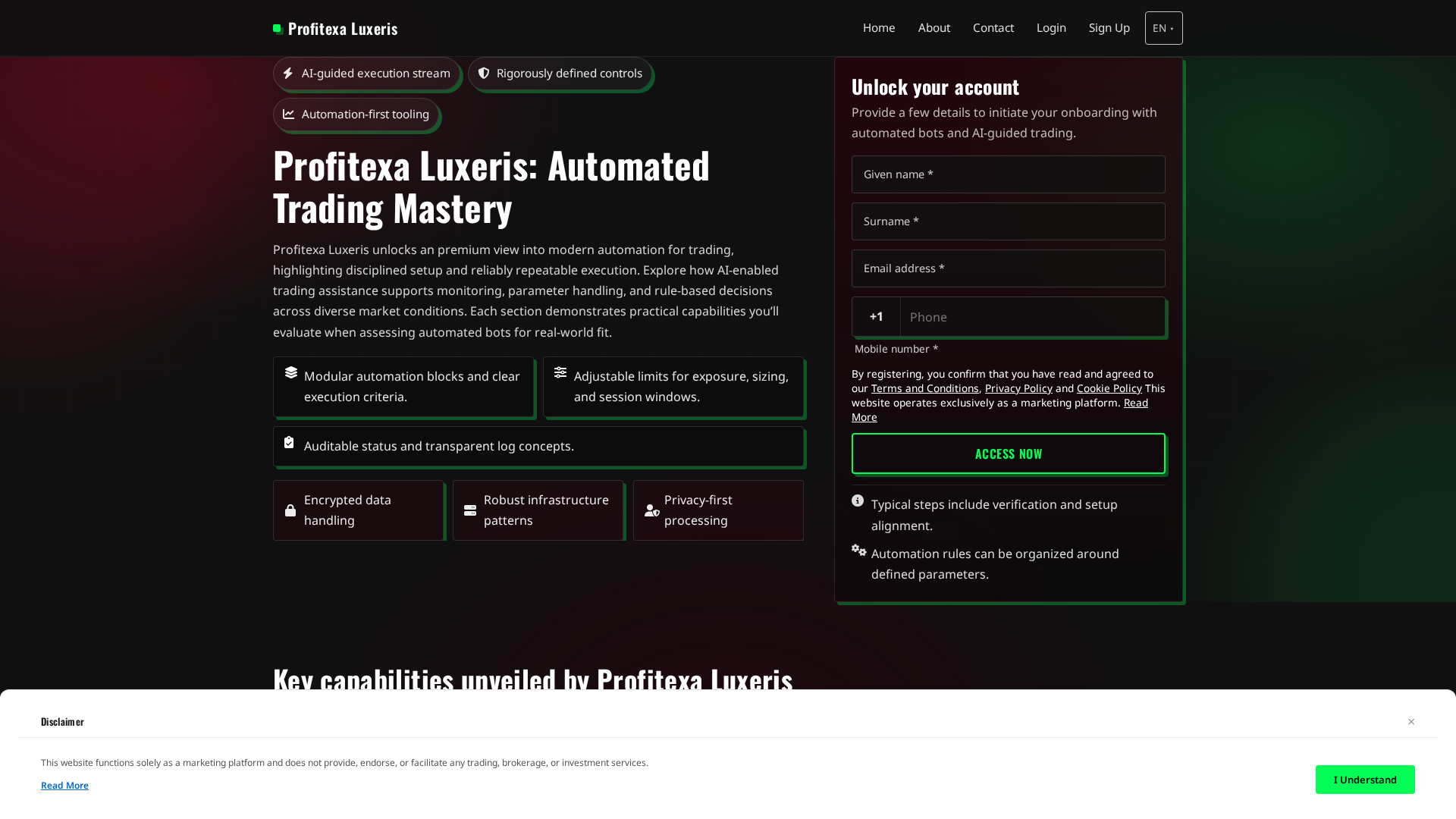 Screenshot of profitexaluxeris.pro