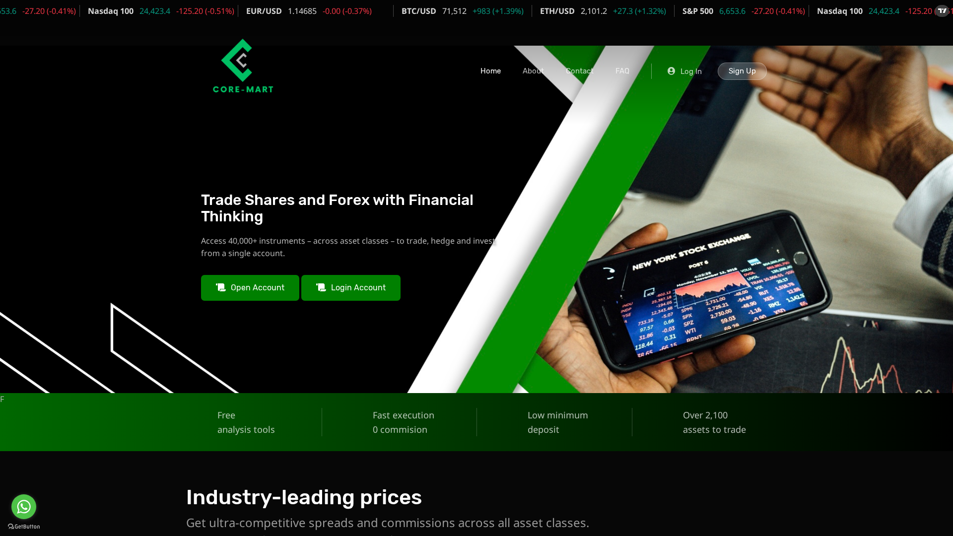 Screenshot of core-mart.top