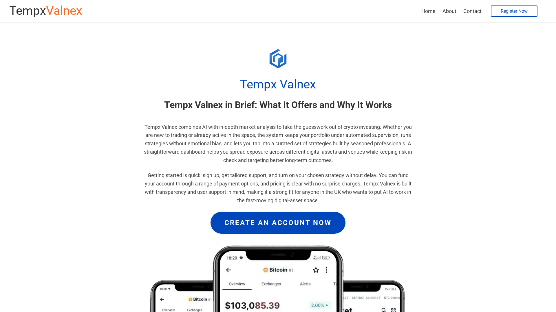Screenshot of tempxvalnexai.com