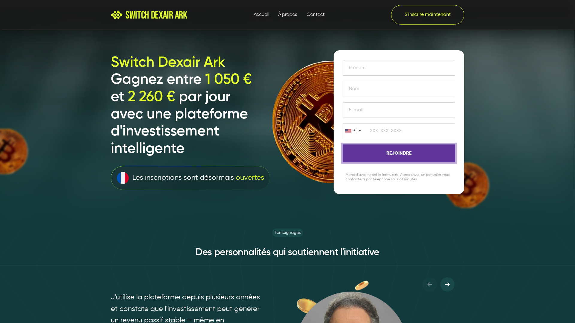 Screenshot of switchdexairark-ai.com