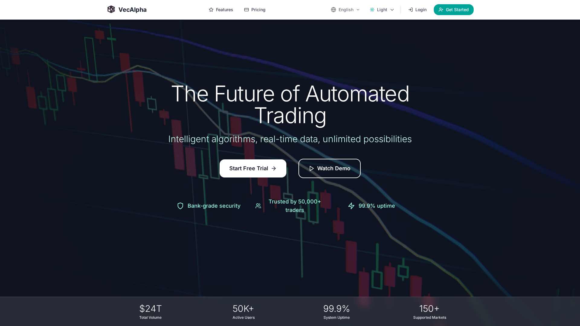 Screenshot of vecalpha.io