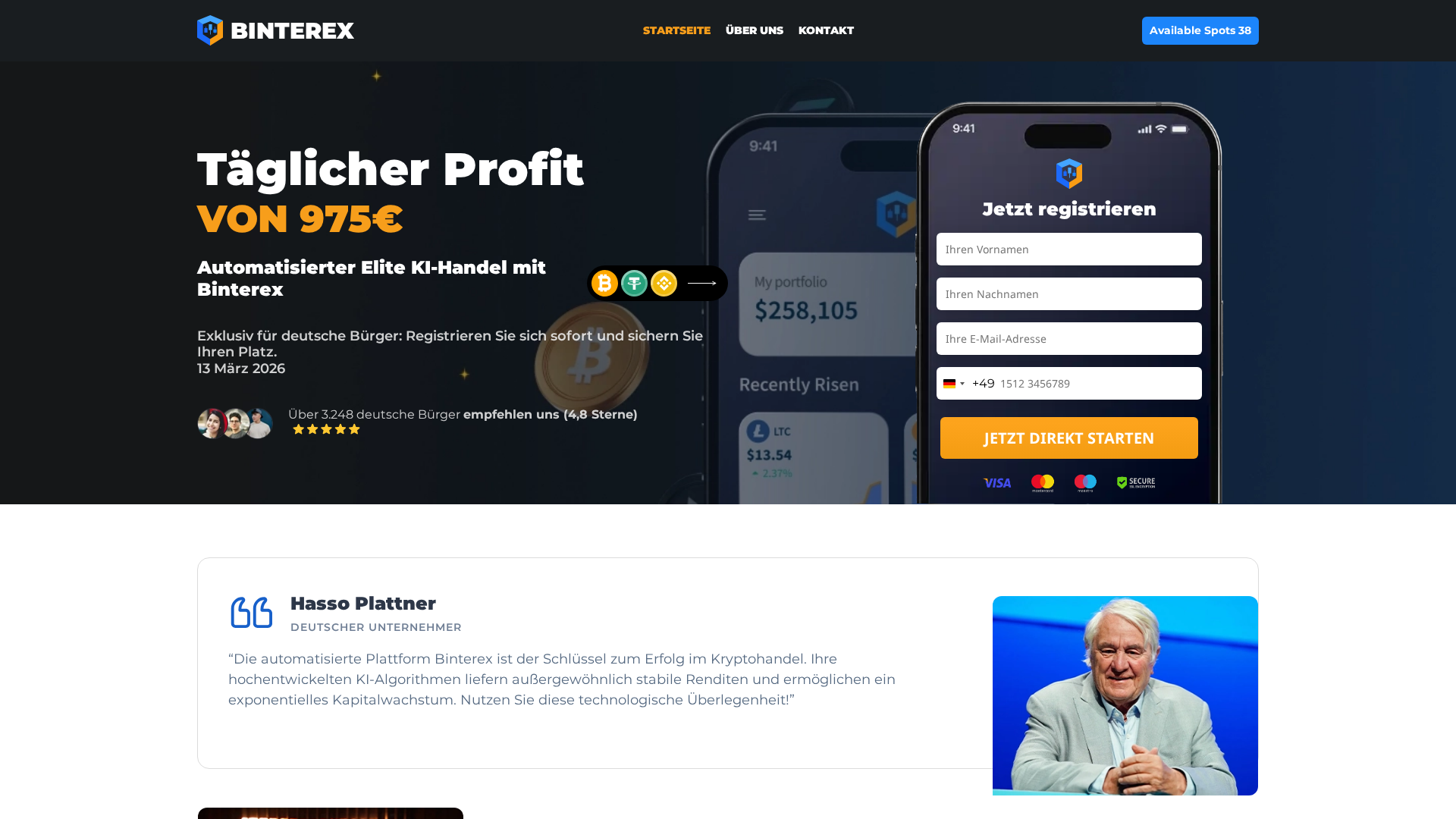 Screenshot of binterex-ki.de