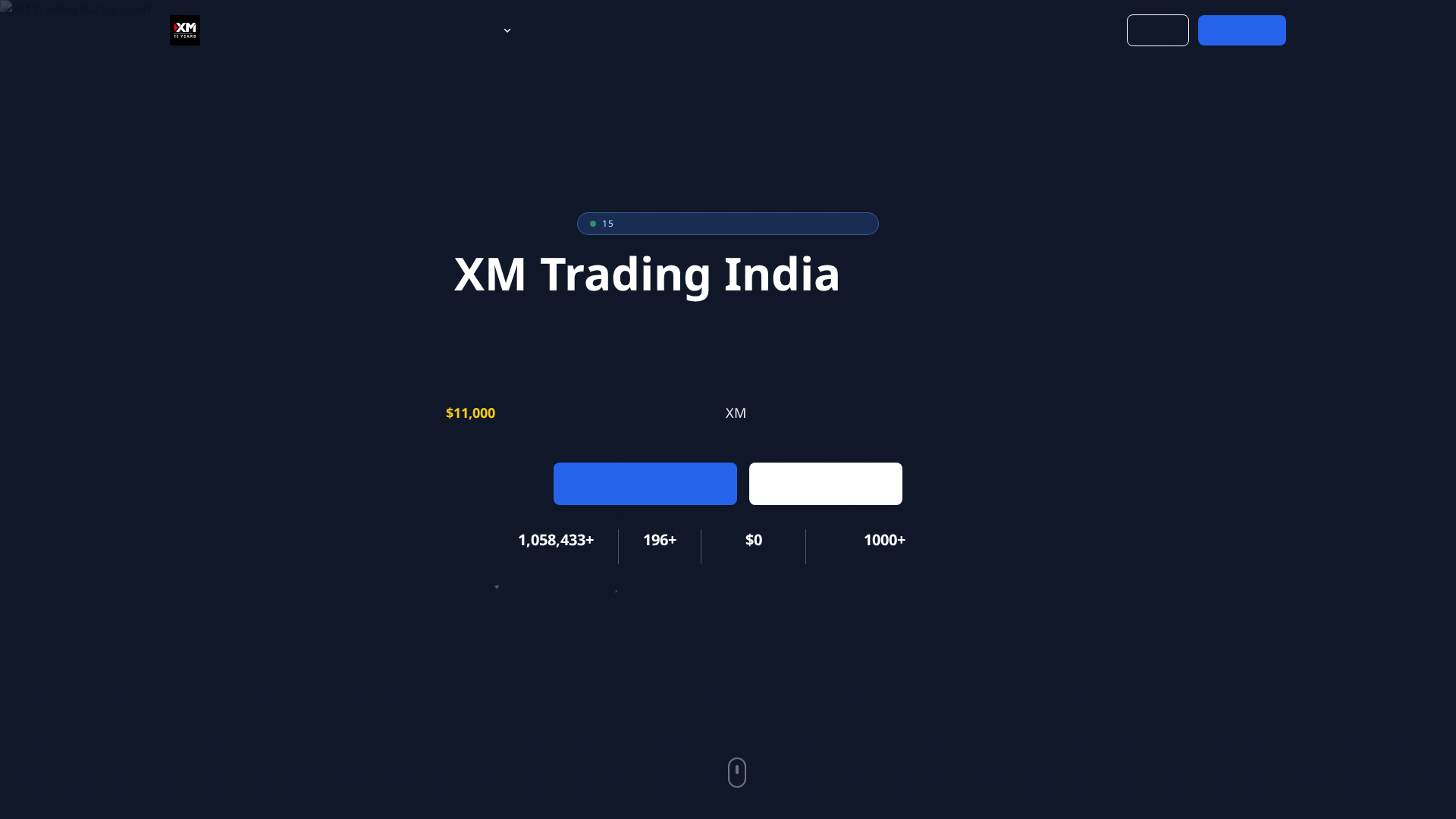 Screenshot of xmbroker-in.com