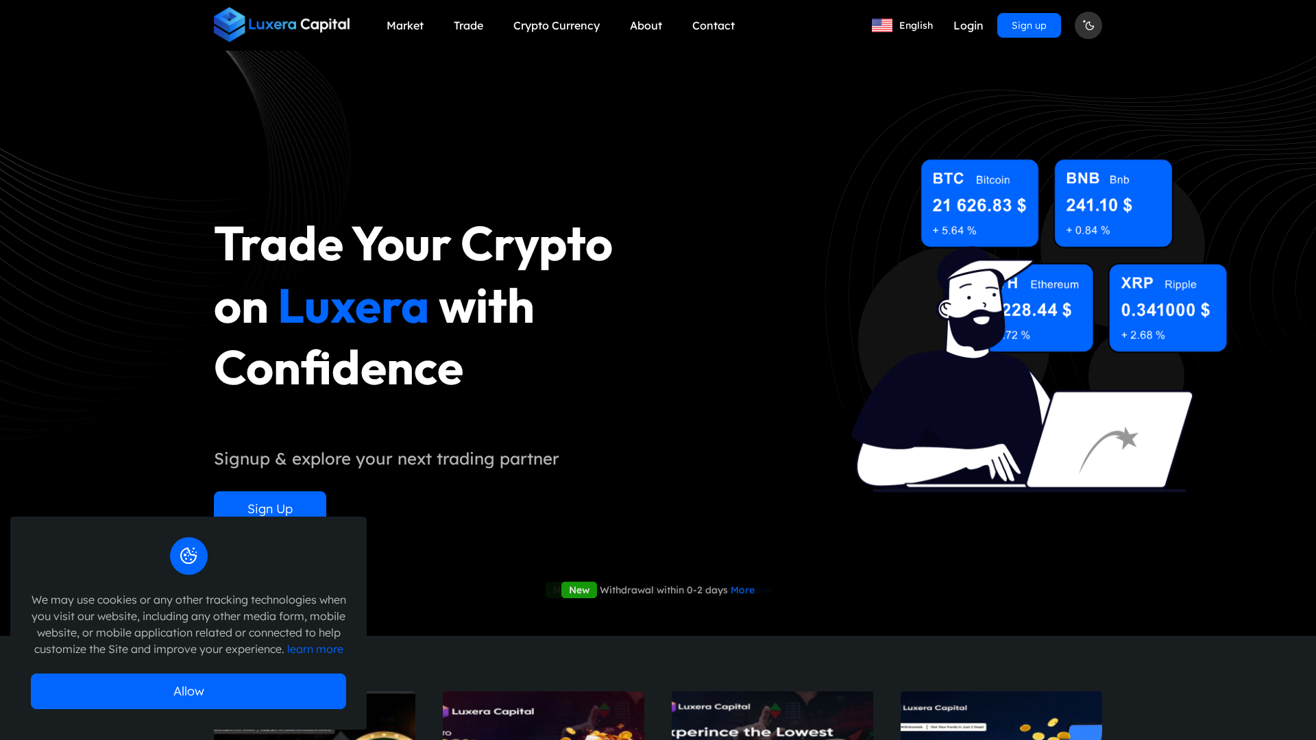 Screenshot of luxeracapitalpro.com