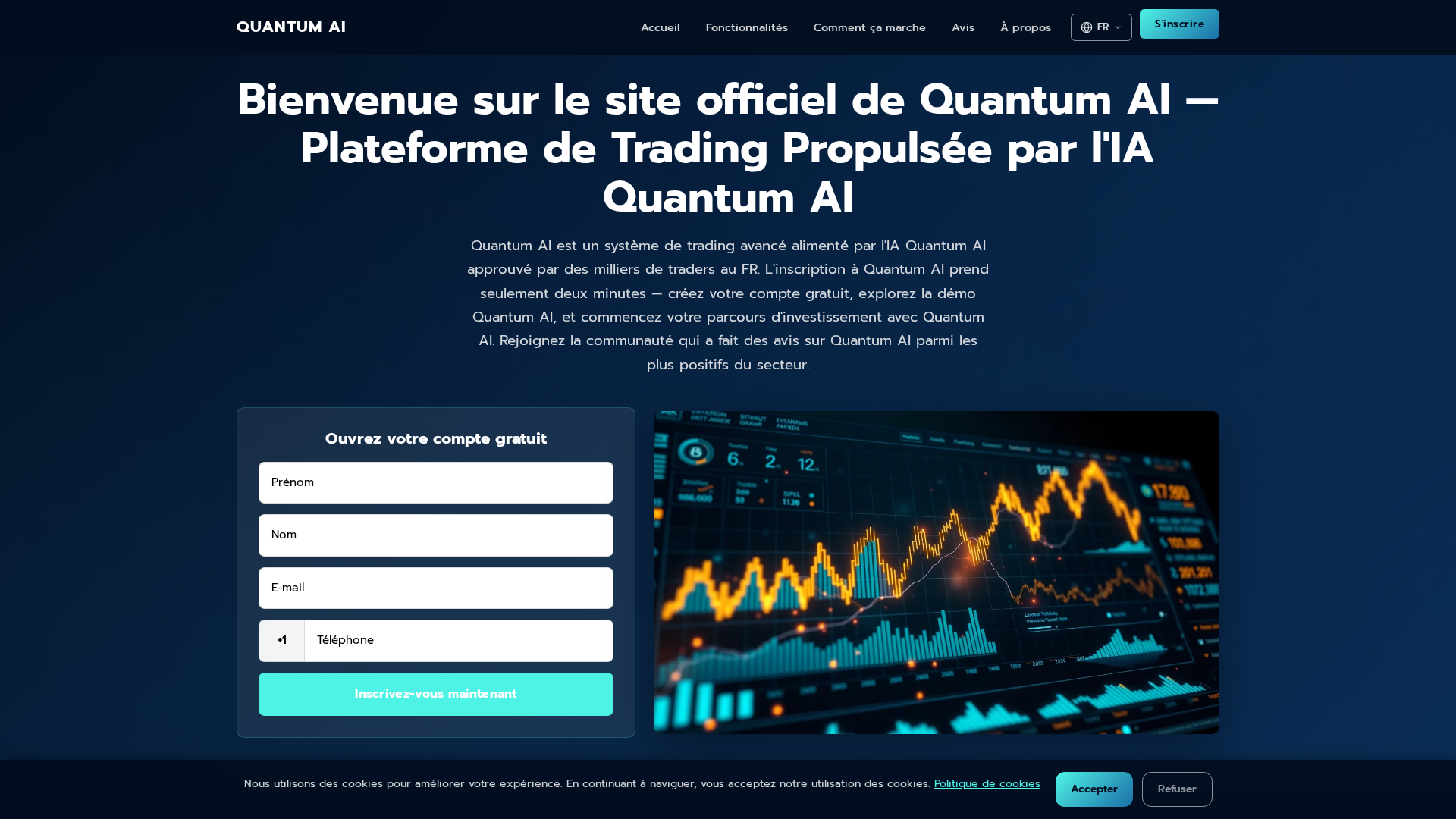 Screenshot of thequantumai.online
