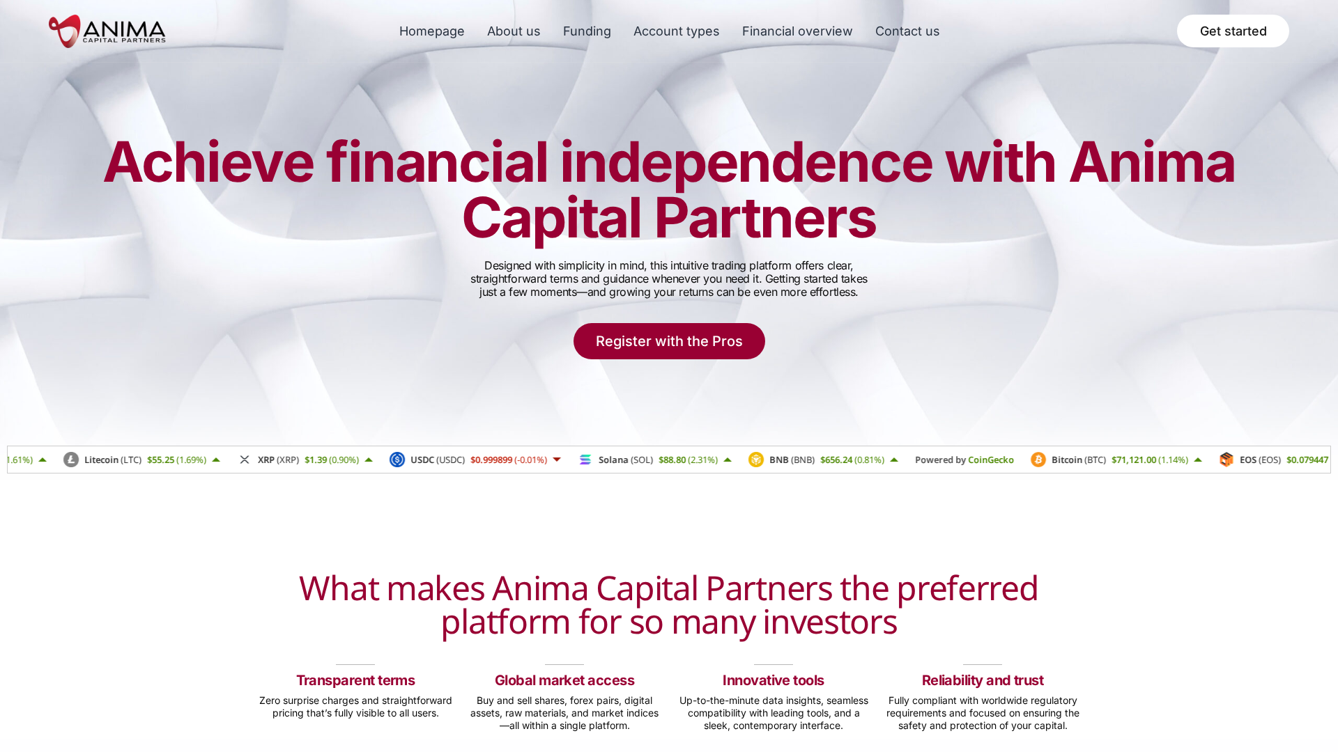 Screenshot of anima-capital-partners.com