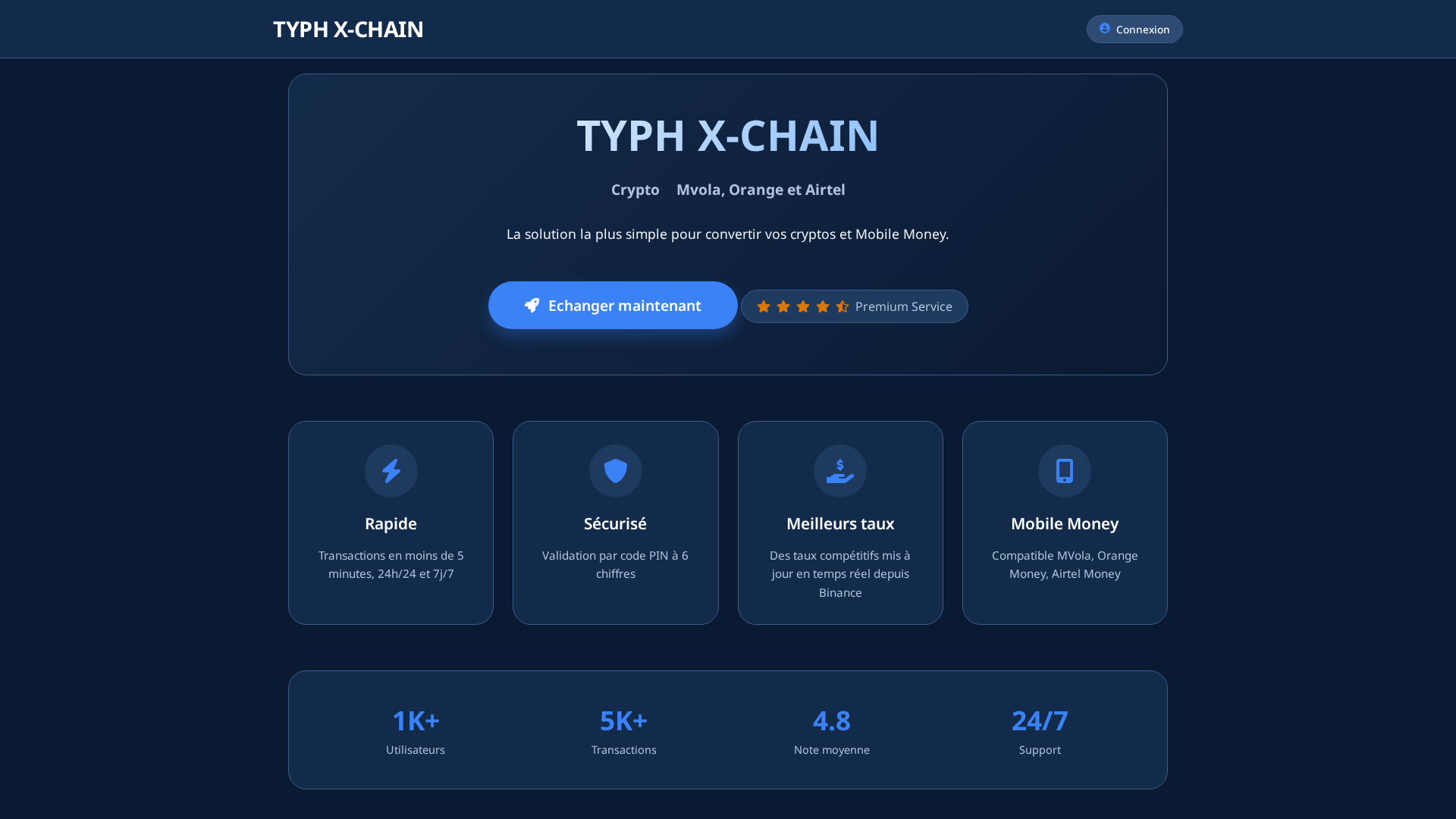 Screenshot of typh-xchain.site