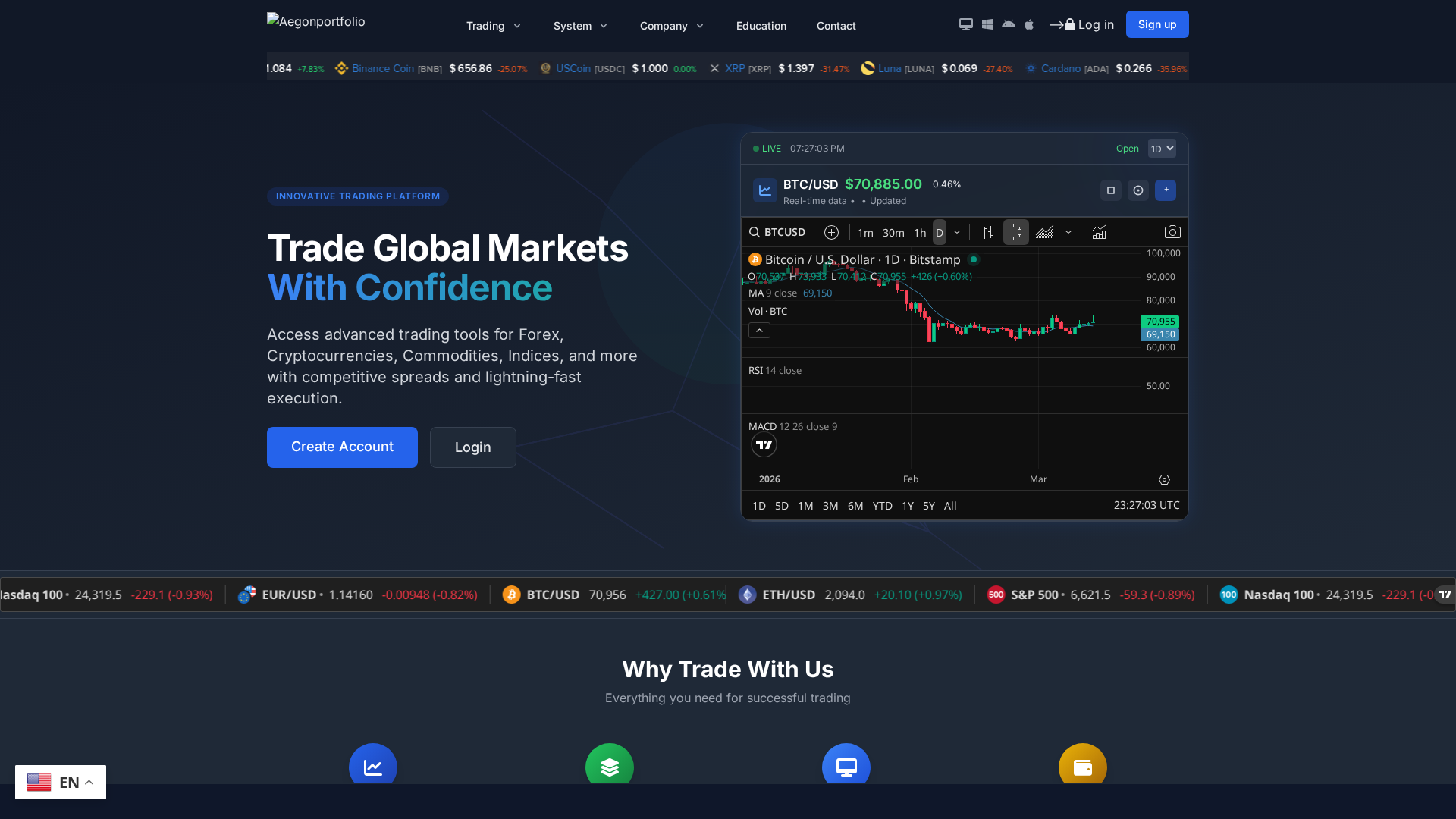 Screenshot of aegonportfolio.site