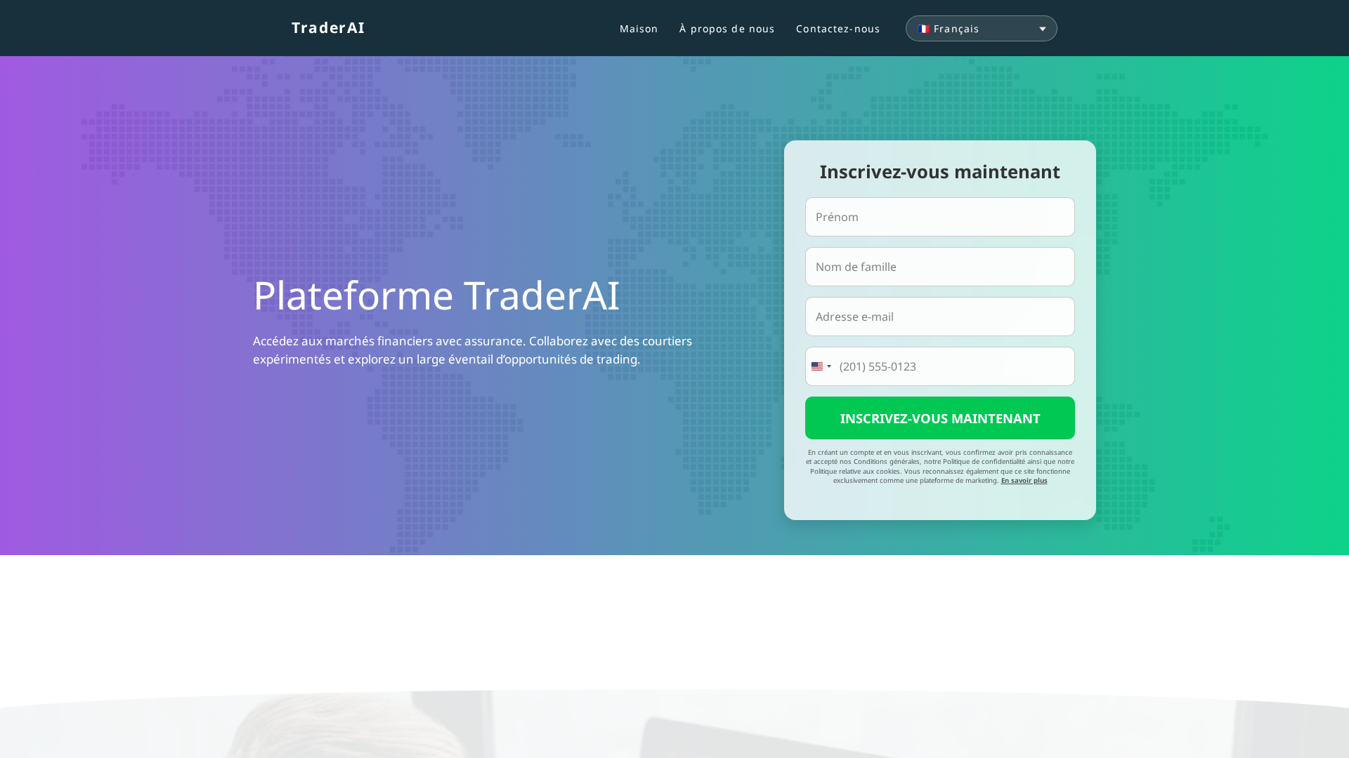 Screenshot of traderai-ai-fr.fyi