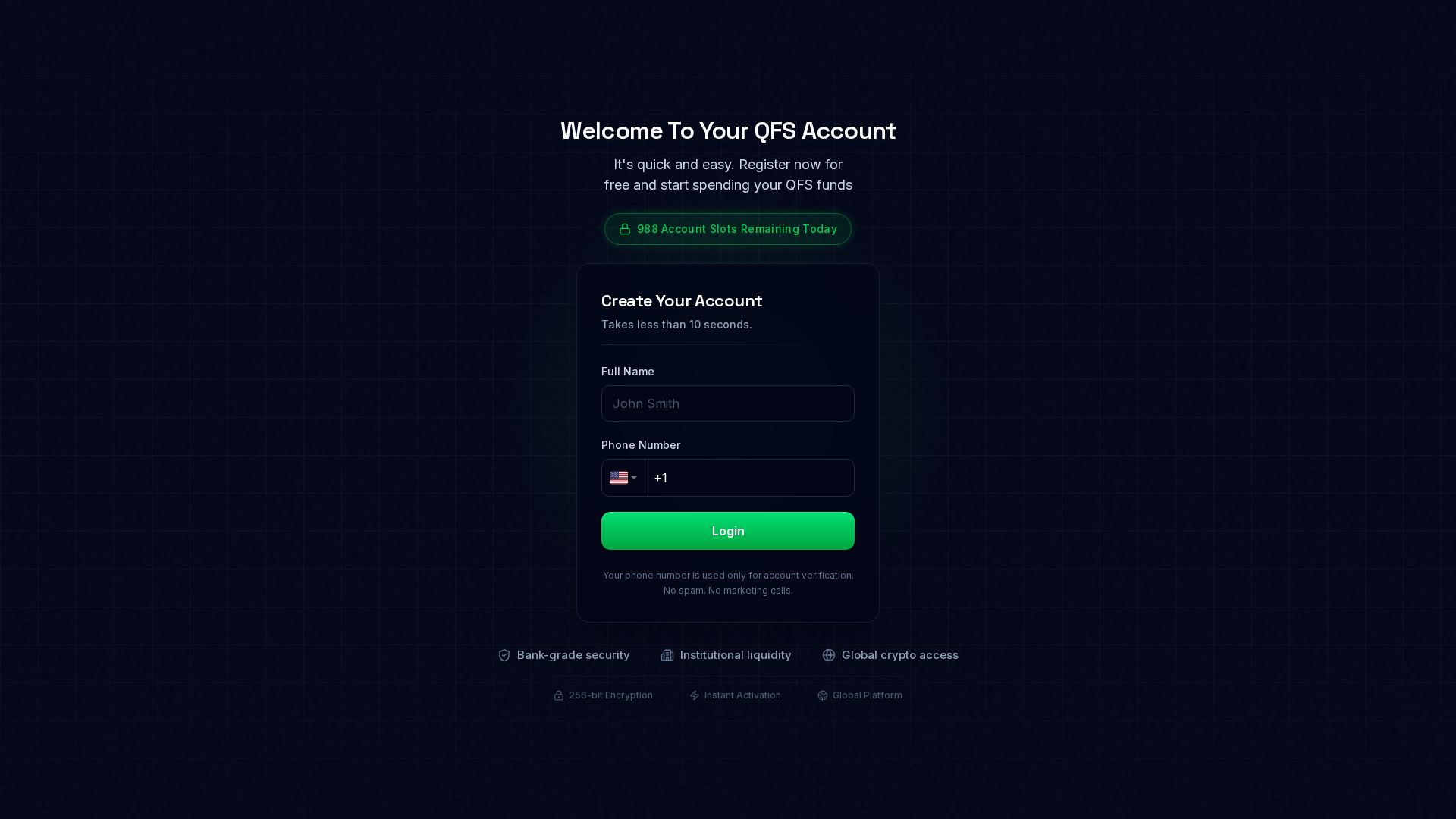 Screenshot of qfxregister.pro
