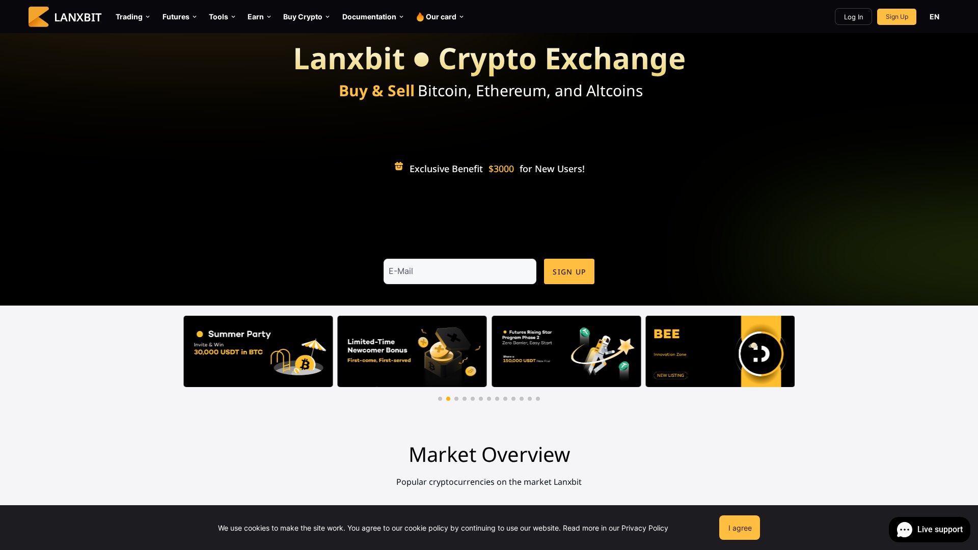 Screenshot of lanxbit.com